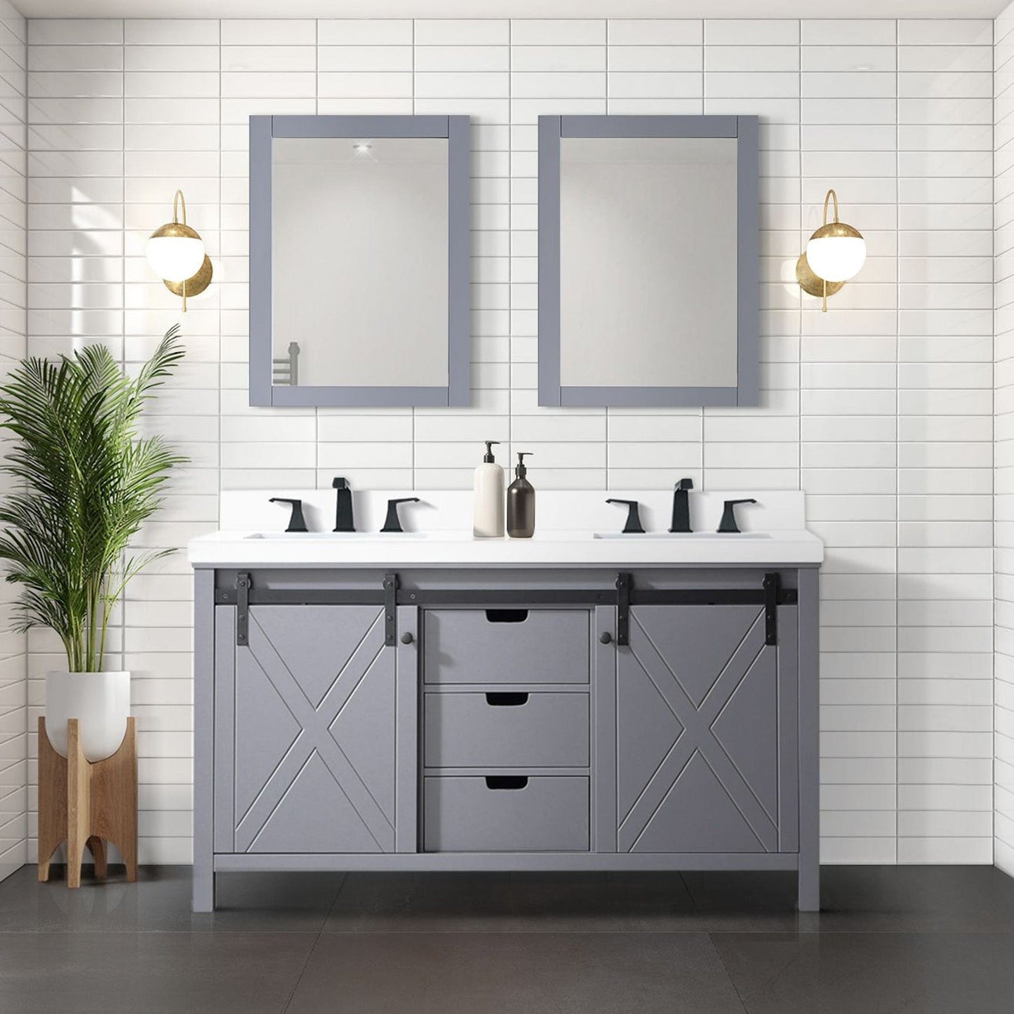 Marsyas 60" x 22" Double Bath Vanity