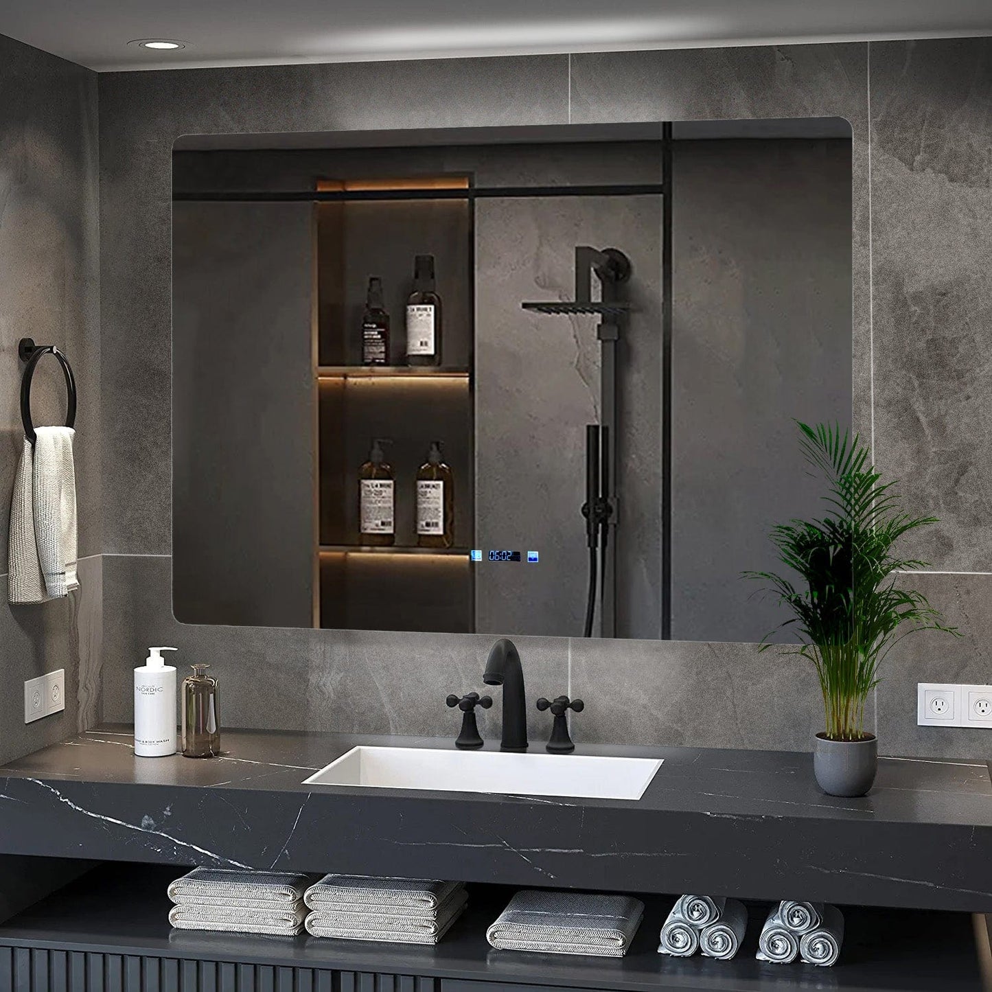 Lugano LED Mirror with Defogger