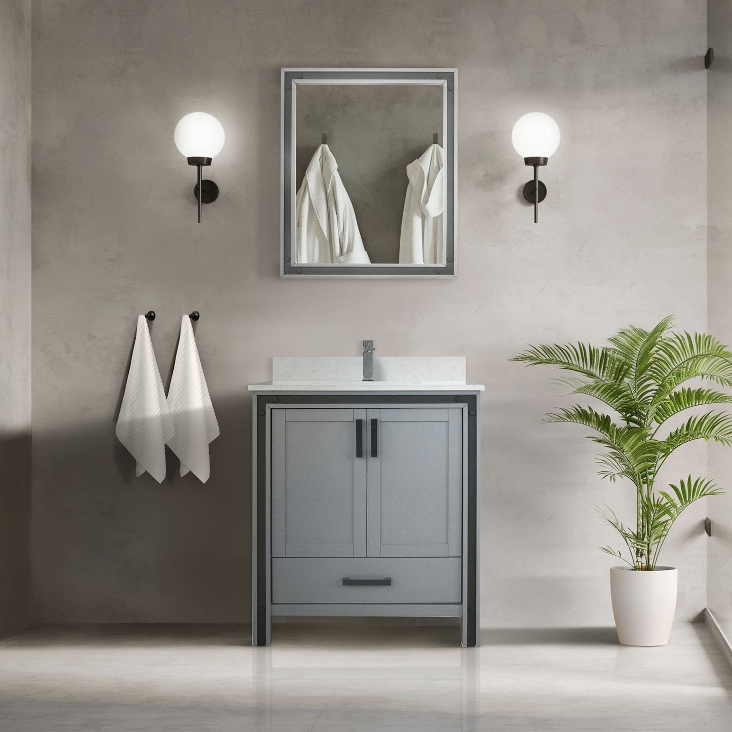 Bell + Modern Bathroom Vanity Augustine 30" x 22" Single Bath Vanity