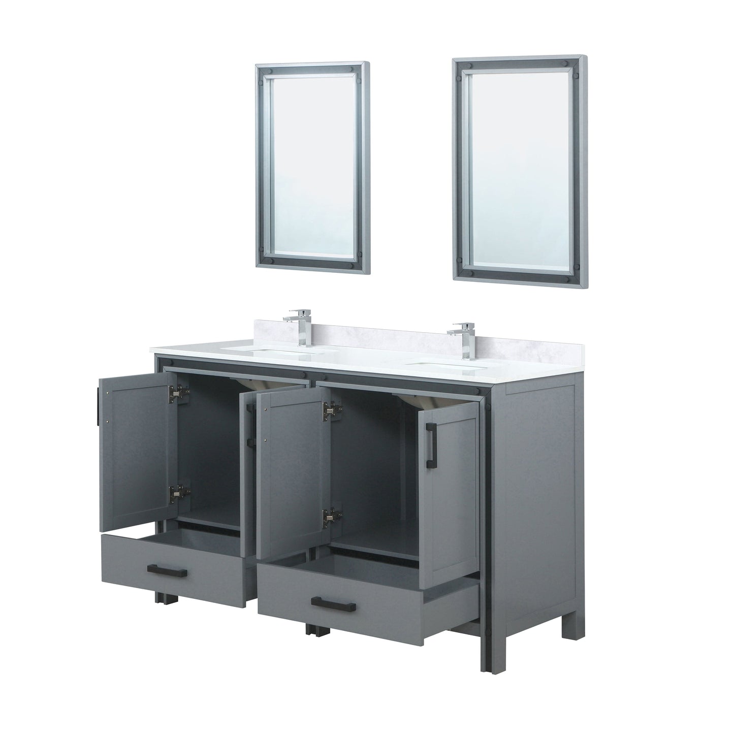 Bell + Modern Bathroom Vanity Augustine 60" x 22" Double Bath Vanity