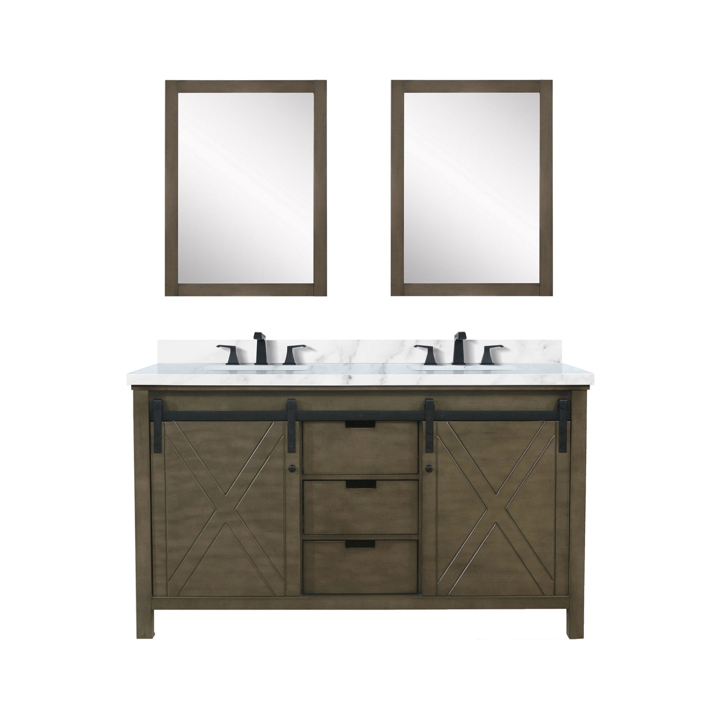 Bell + Modern Bathroom Vanity Ketchum 60" x 22" Double Bath Vanity