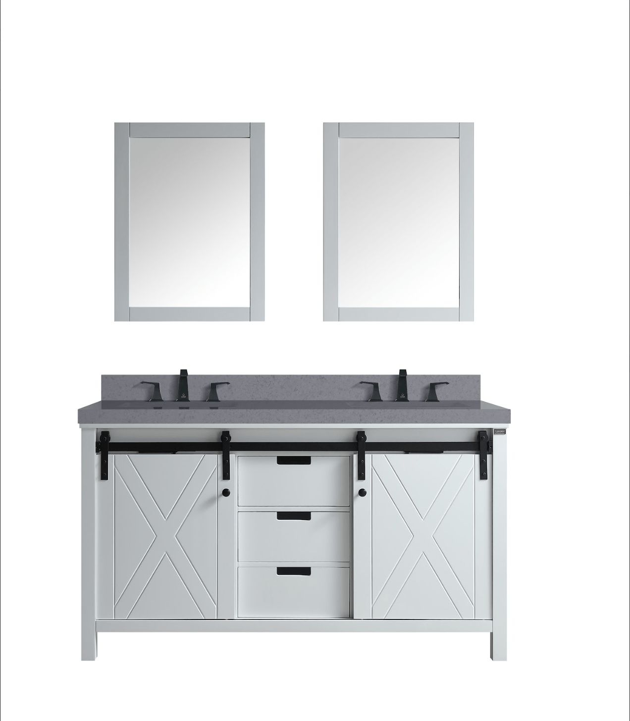 Bell + Modern Bathroom Vanity Ketchum 60" x 22" Double Bath Vanity