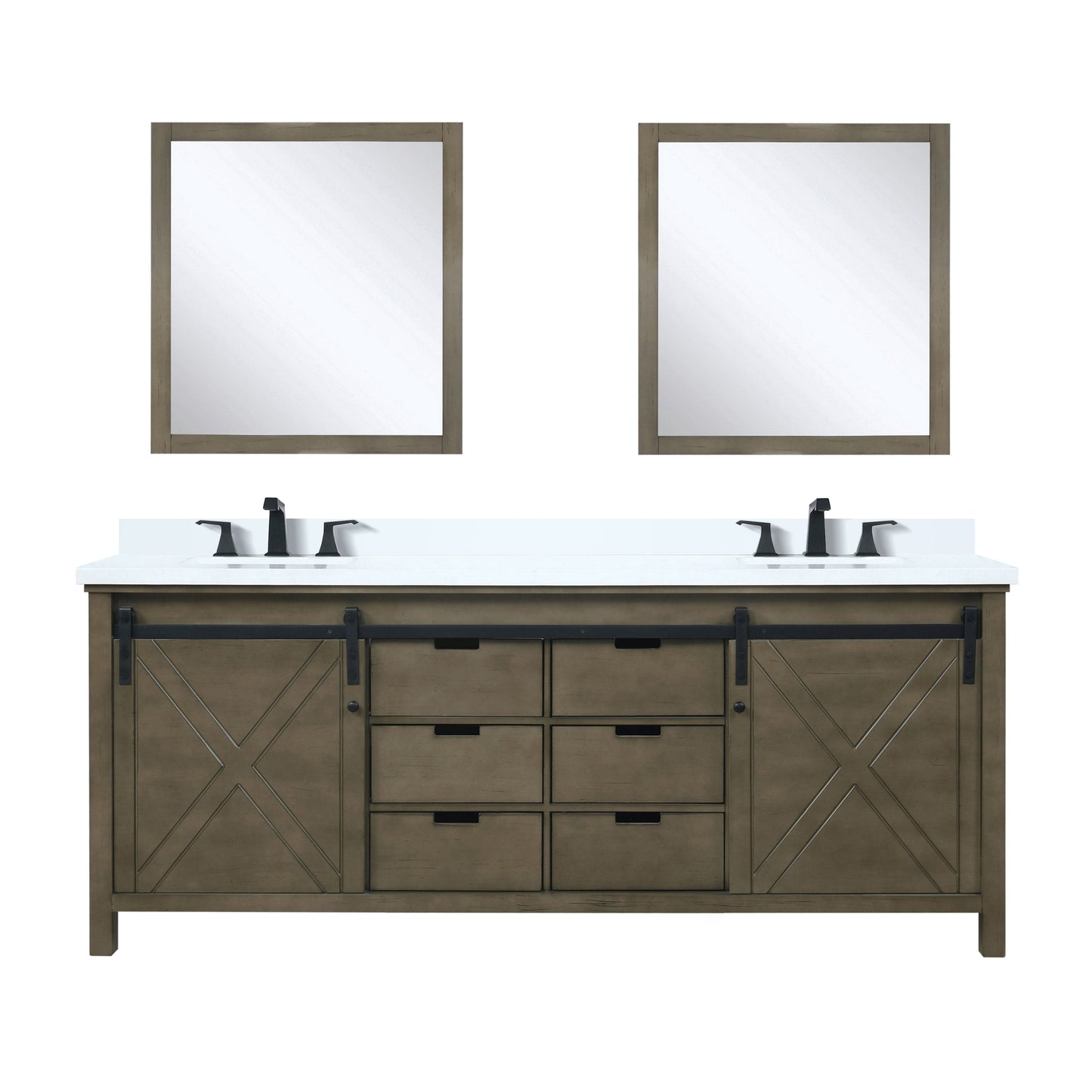 Bell + Modern Bathroom Vanity Ketchum 84" x 22" Double Bath Vanity