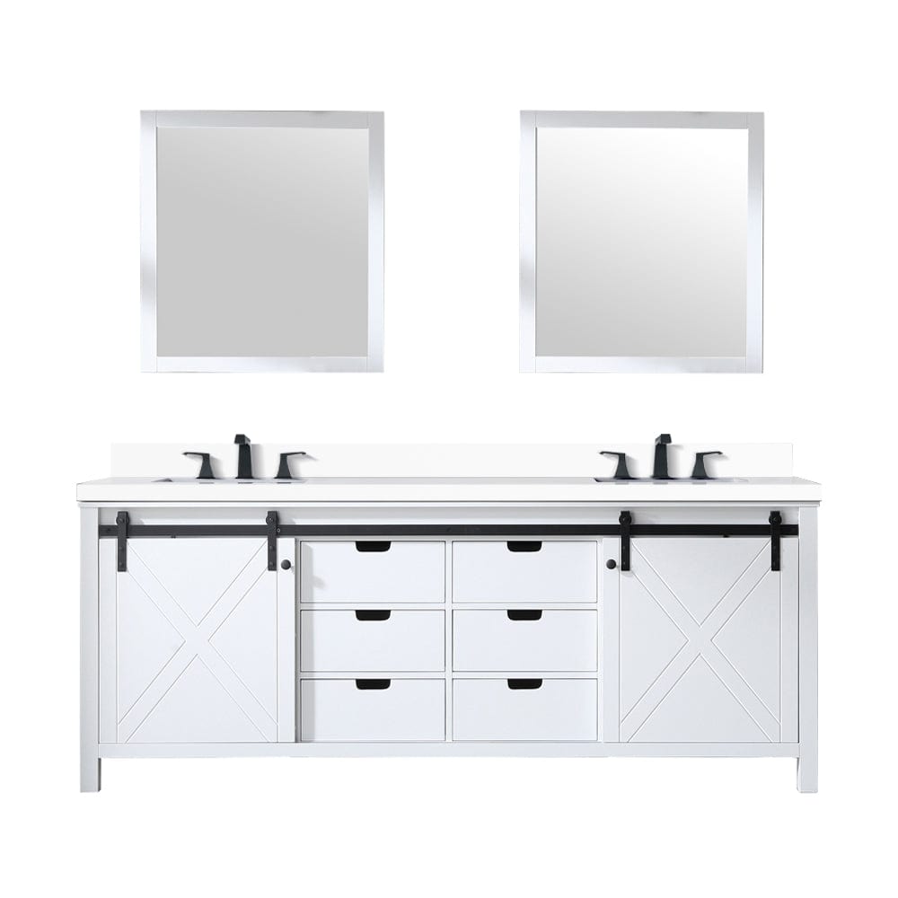 Bell + Modern Bathroom Vanity Ketchum 84" x 22" Double Bath Vanity