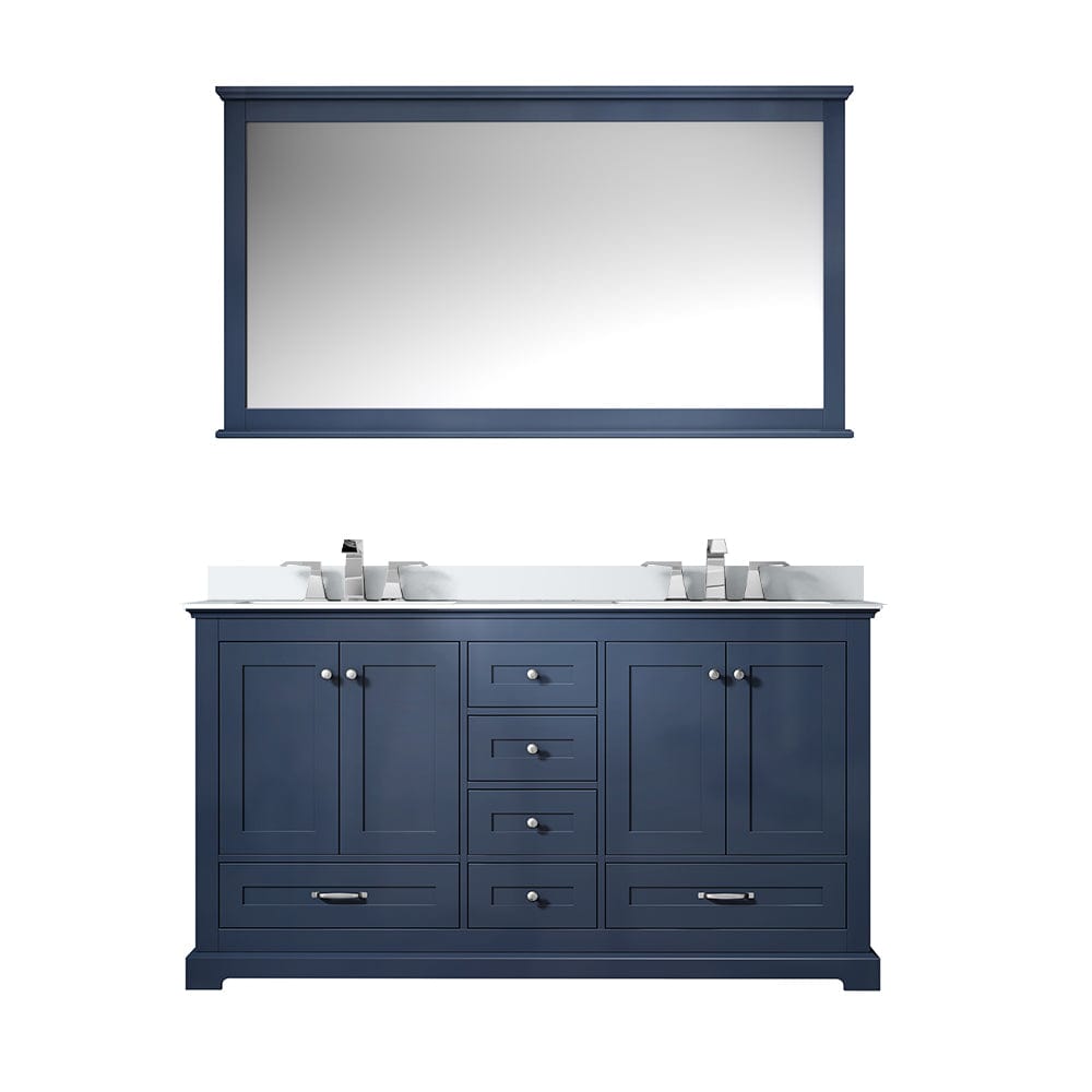 Lexora Bathroom Vanity Dukes 60" x 22" Double Bath Vanity