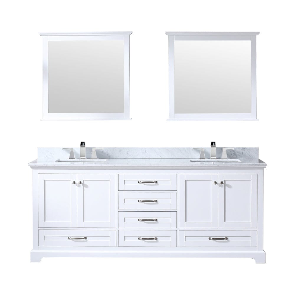 Lexora Bathroom Vanity Dukes 80" x 22" Double Bath Vanity