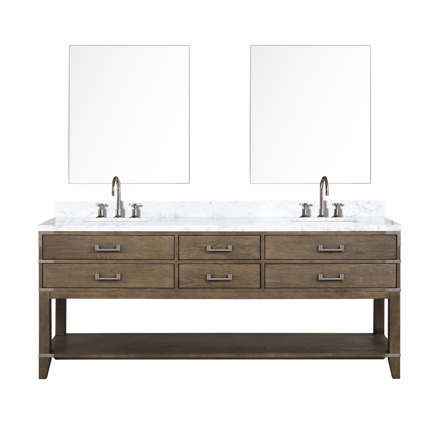 Lexora Bathroom Vanity Norwalk 80" x 22" Double Bath Vanity