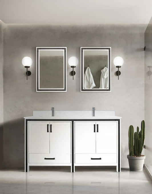 Ziva 60" x 22" Double Bath Vanity