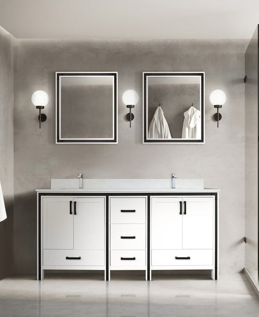 Ziva 72" x 22" Double Bath Vanity