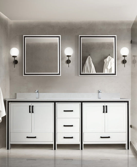 Ziva 84" x 22" Double Bath Vanity