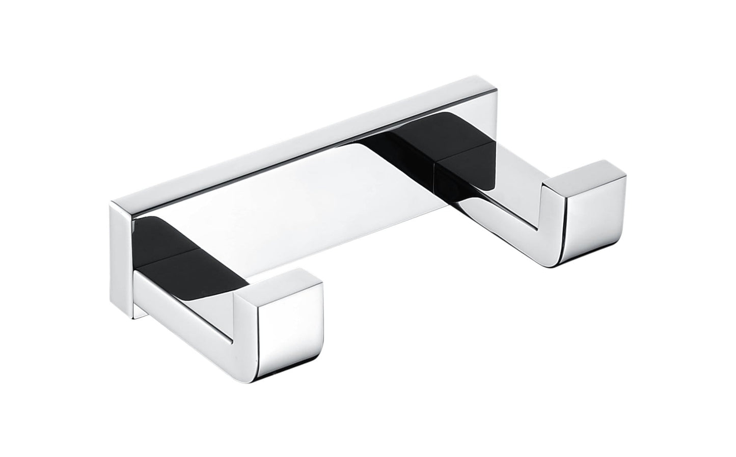 Lexora Bathroom Accessory Set Bagno Bianca Stainless Steel Double Robe Hook