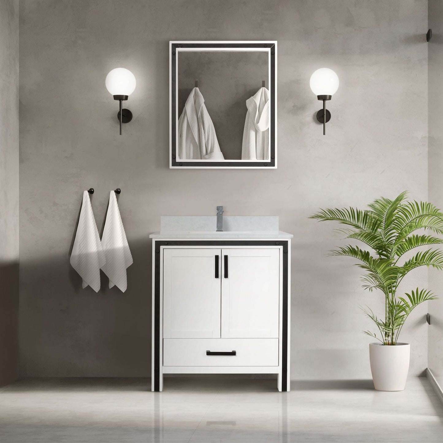 Bell + Modern Bathroom Vanity Augustine 30" x 22" Single Bath Vanity