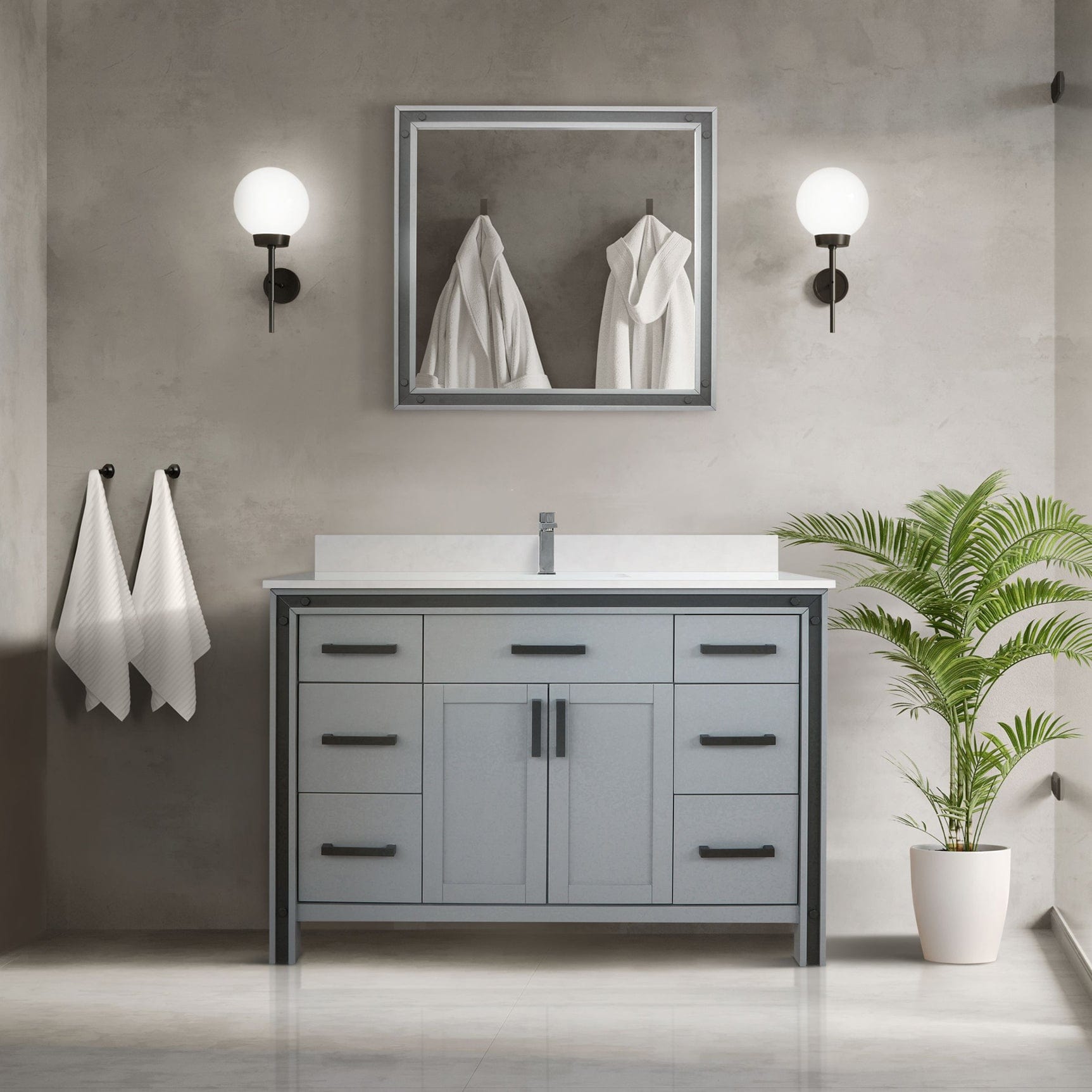 Bell + Modern Bathroom Vanity Augustine 48" x 22" Single Bath Vanity