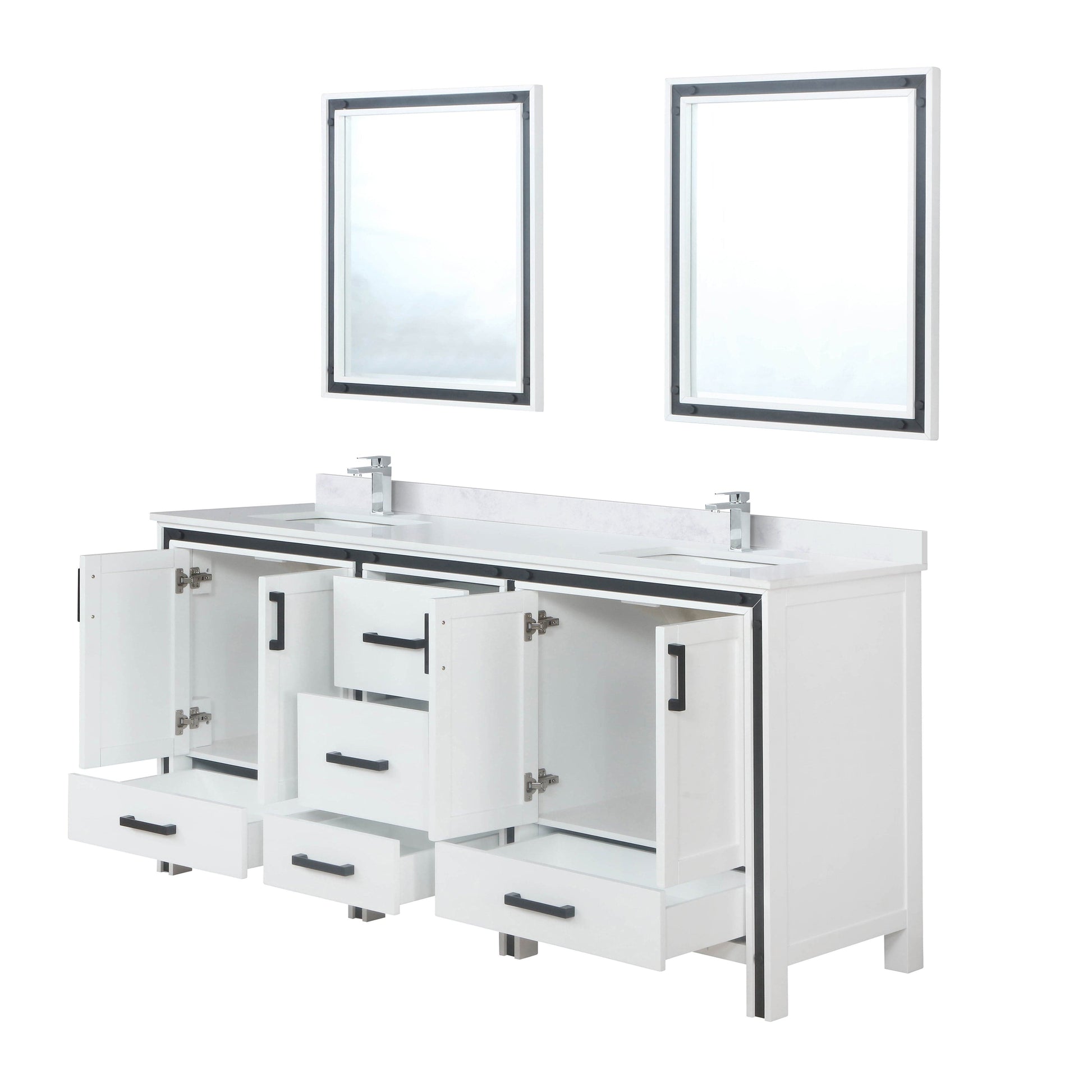 Bell + Modern Bathroom Vanity Augustine 72" x 22" Double Bath Vanity