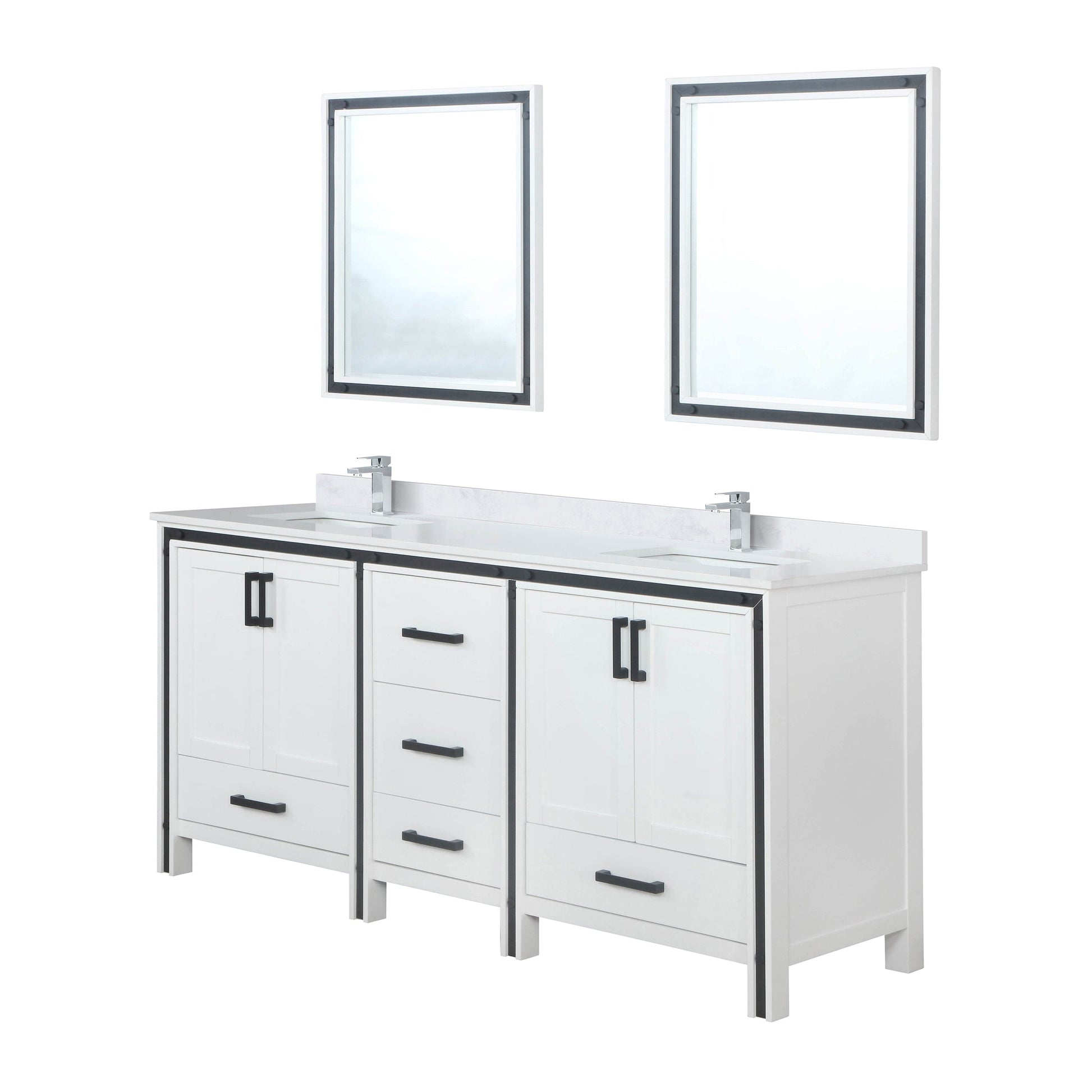 Bell + Modern Bathroom Vanity Augustine 72" x 22" Double Bath Vanity