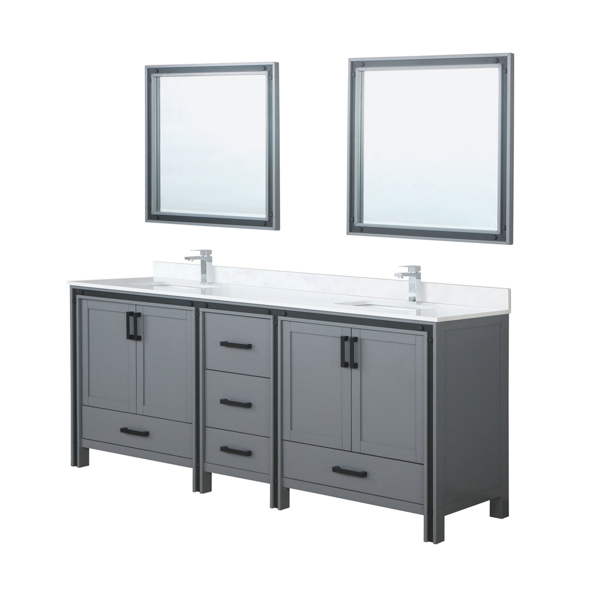 Bell + Modern Bathroom Vanity Augustine 84" x 22" Double Bath Vanity