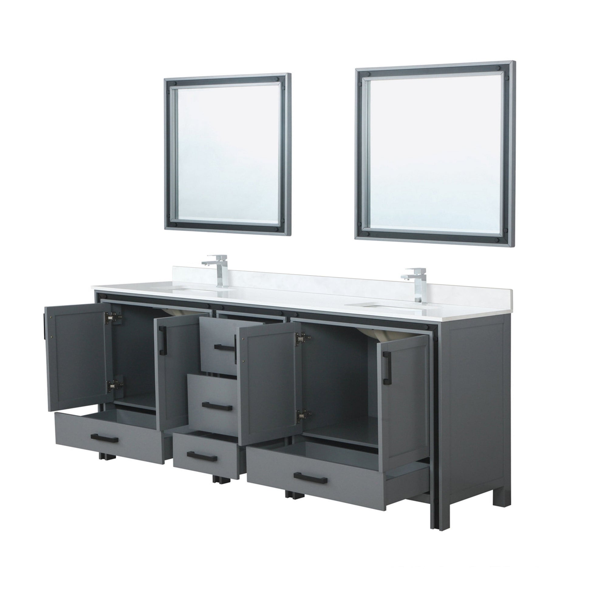 Bell + Modern Bathroom Vanity Augustine 84" x 22" Double Bath Vanity