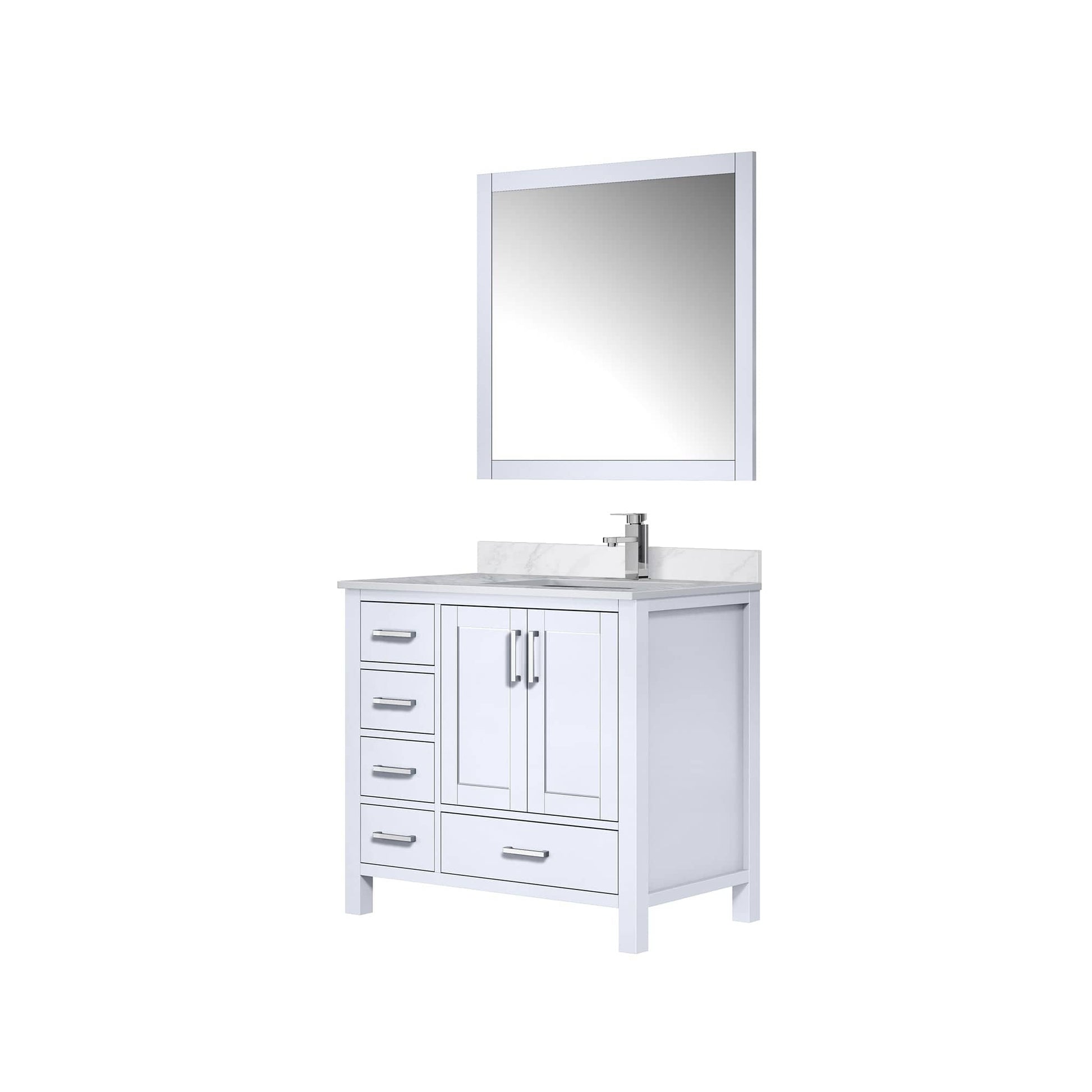 Lexora Bathroom Vanity Big Sur 36" x 22" Right Offset Bath Vanity