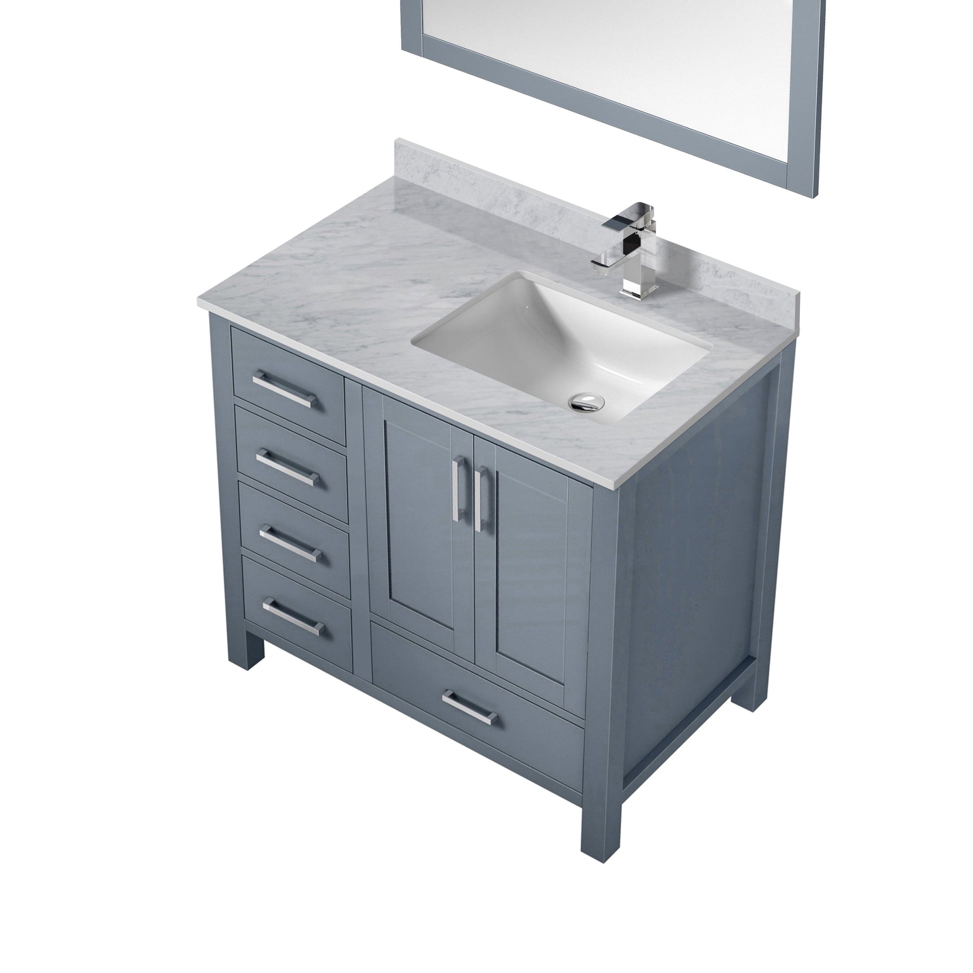 Lexora Bathroom Vanity Big Sur 36" x 22" Right Offset Bath Vanity