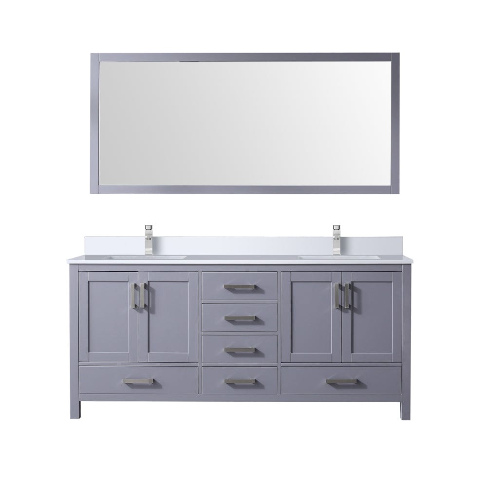 Lexora Bathroom Vanity Big Sur 72" x 22" Double Bath Vanity