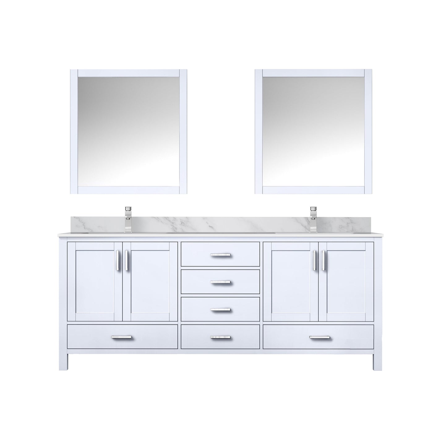 Lexora Bathroom Vanity Big Sur 80" x 22" Double Bath Vanity