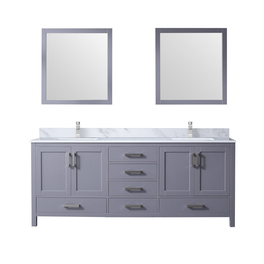 Lexora Bathroom Vanity Big Sur 80" x 22" Double Bath Vanity