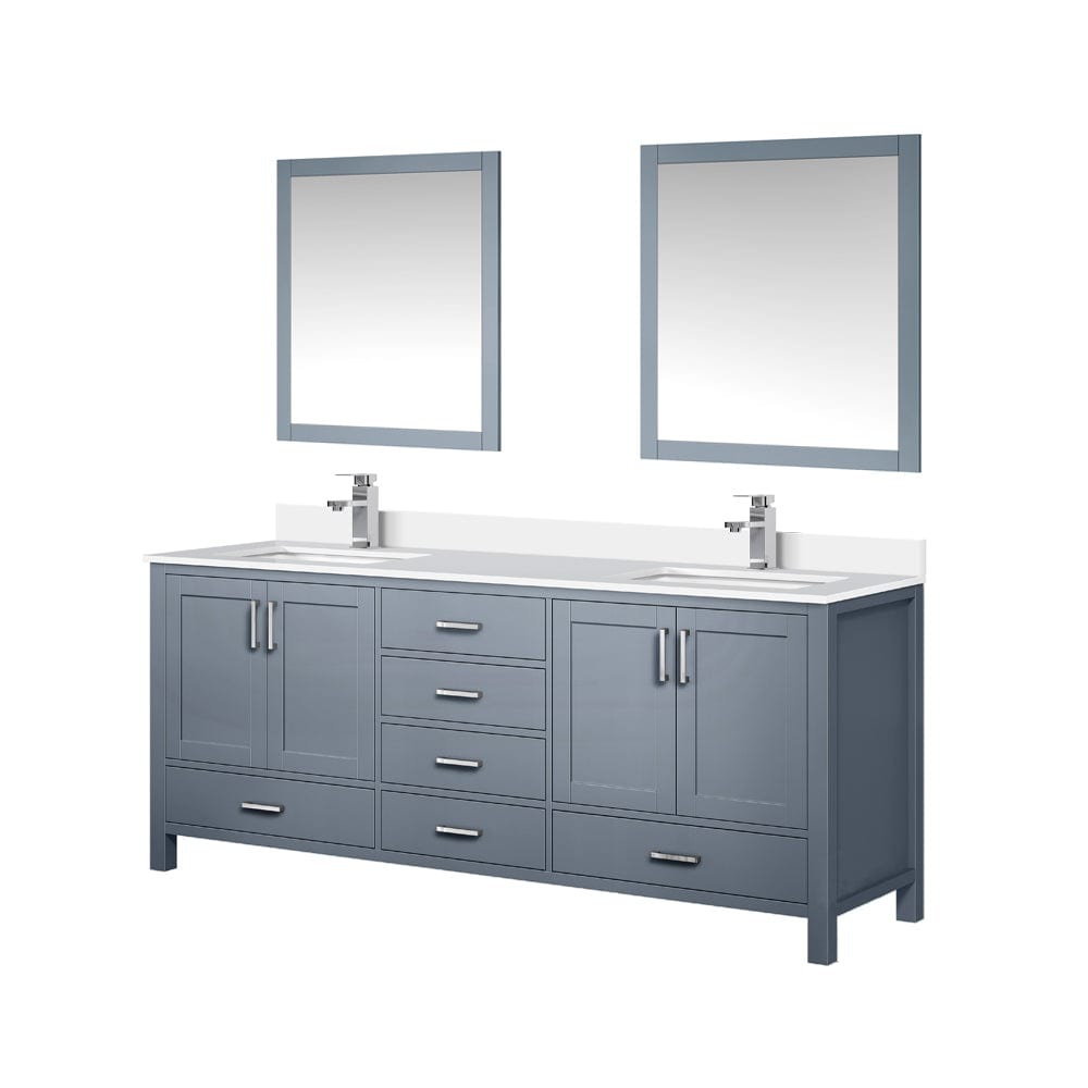 Lexora Bathroom Vanity Big Sur 80" x 22" Double Bath Vanity