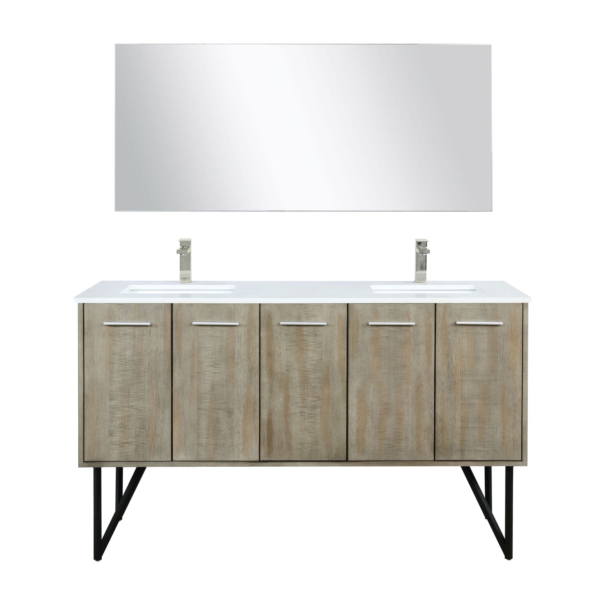 Lexora Bathroom Vanity Lancy  60" Double Bathroom Vanity