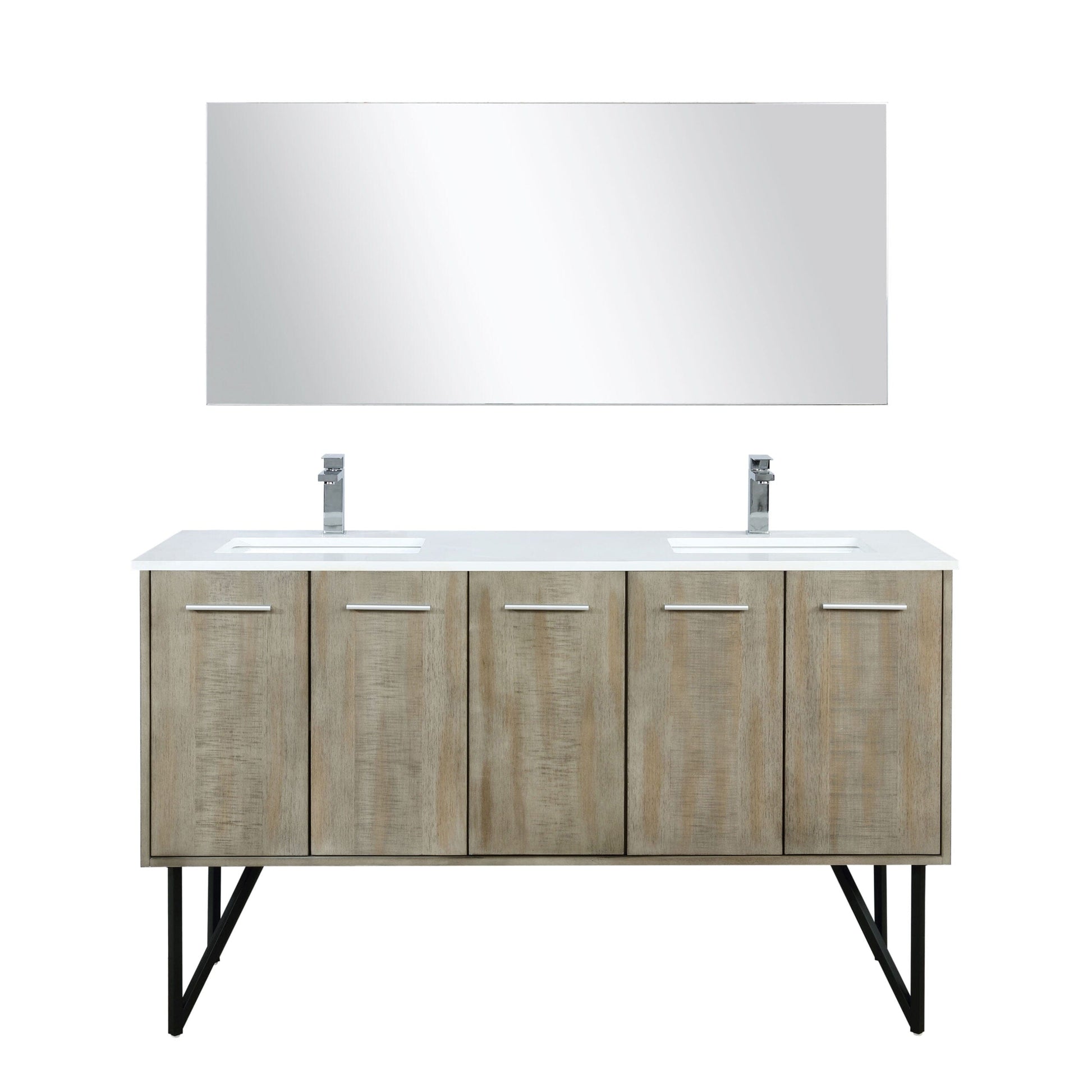 Lexora Bathroom Vanity Lancy  60" Double Bathroom Vanity