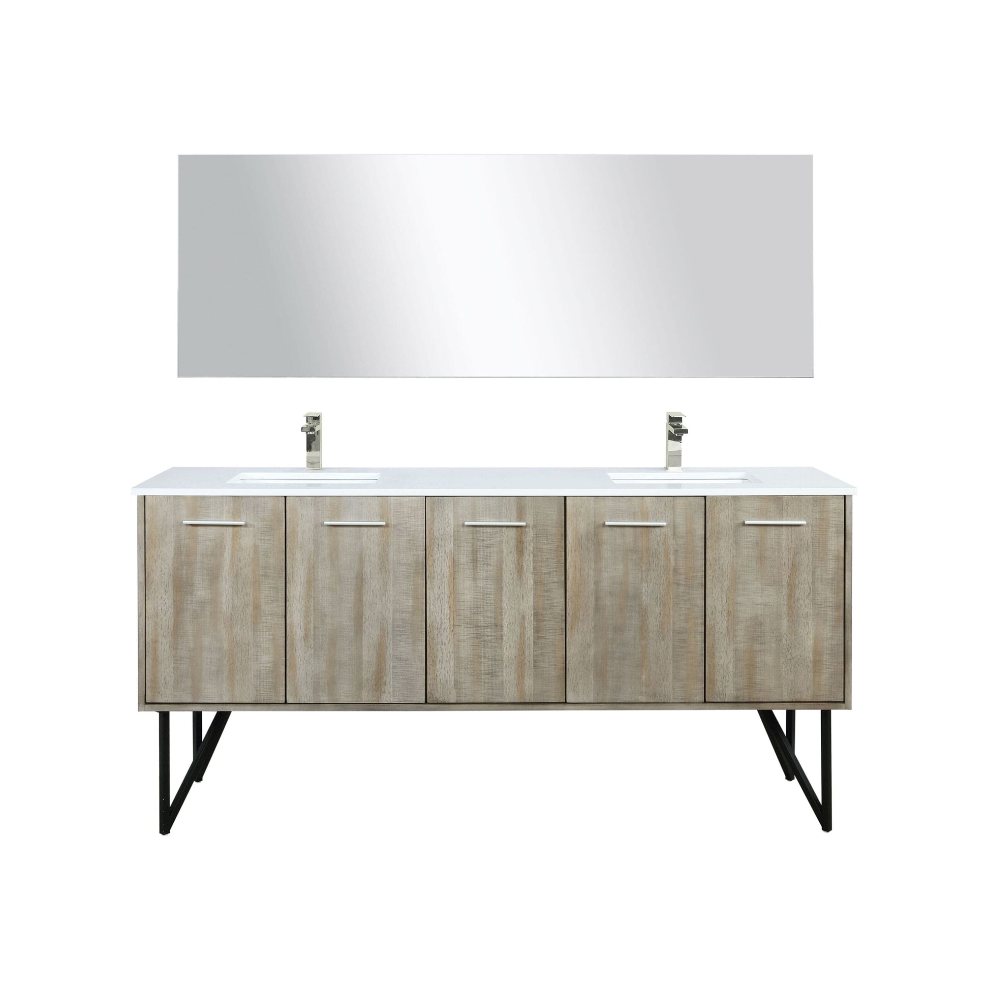 Lexora Bathroom Vanity Lancy  72" Double Bathroom Vanity