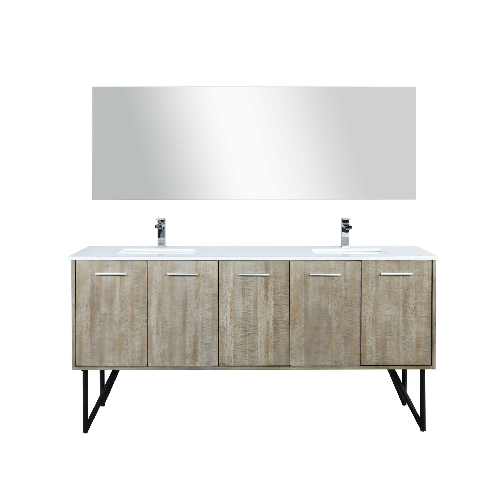 Lexora Bathroom Vanity Lancy  72" Double Bathroom Vanity