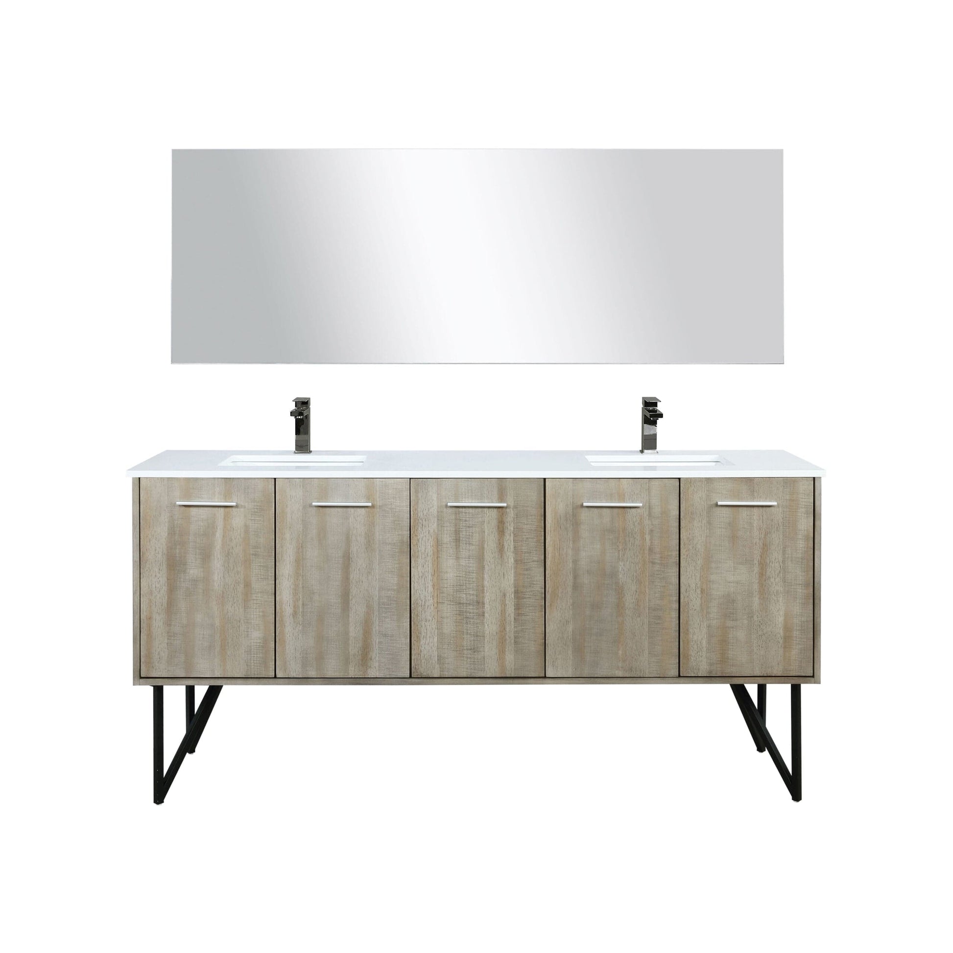 Lexora Bathroom Vanity Lancy  72" Double Bathroom Vanity