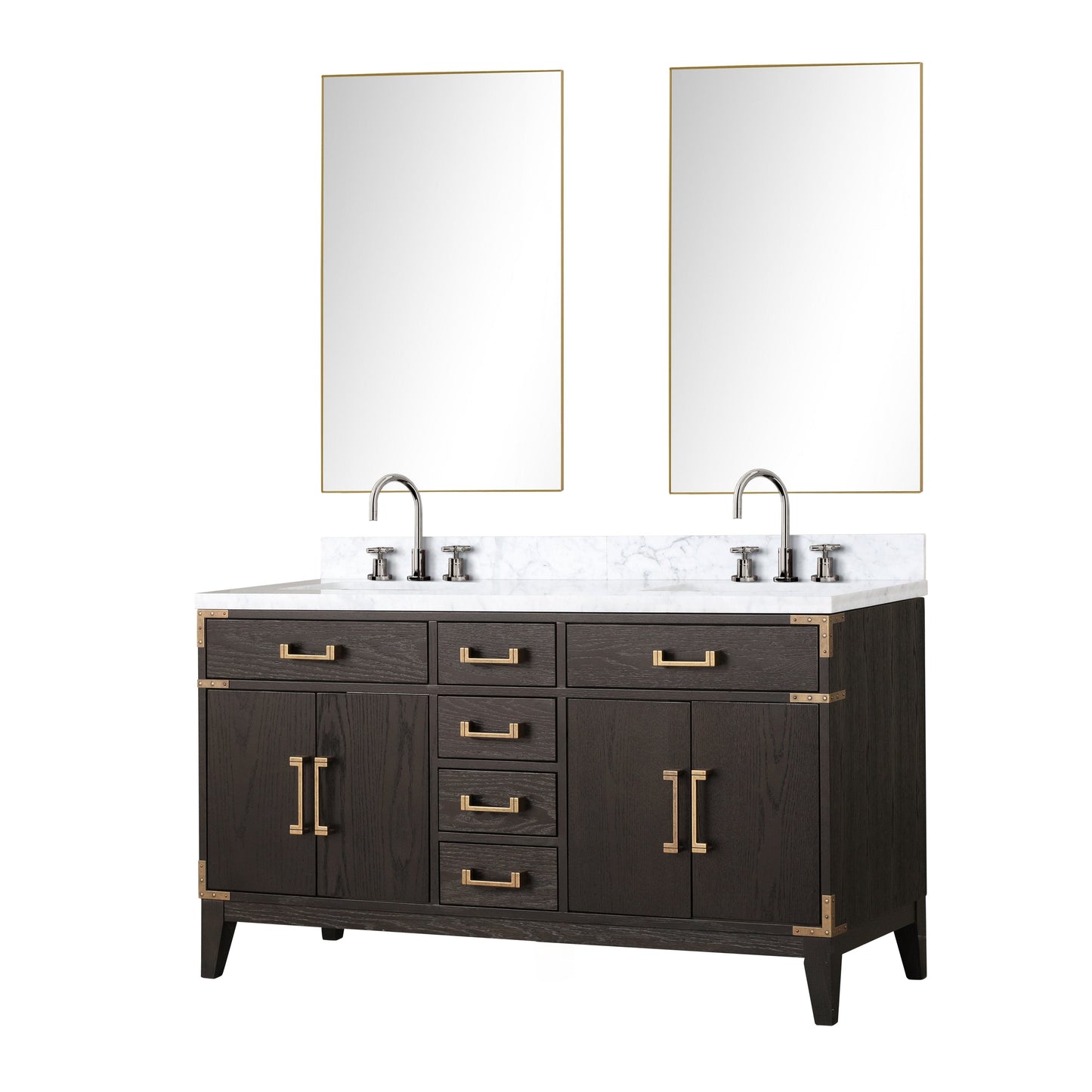 Lexora Bathroom Vanity Laurel 60" x 22" Double Bath Vanity