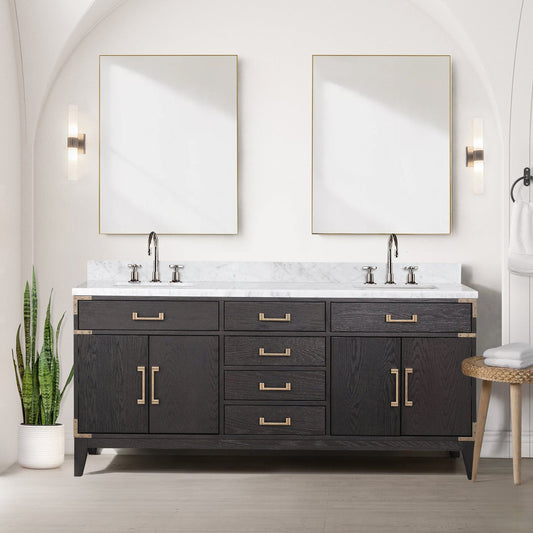 Lexora Bathroom Vanity Laurel 72 " x 22" Double Bath Vanity