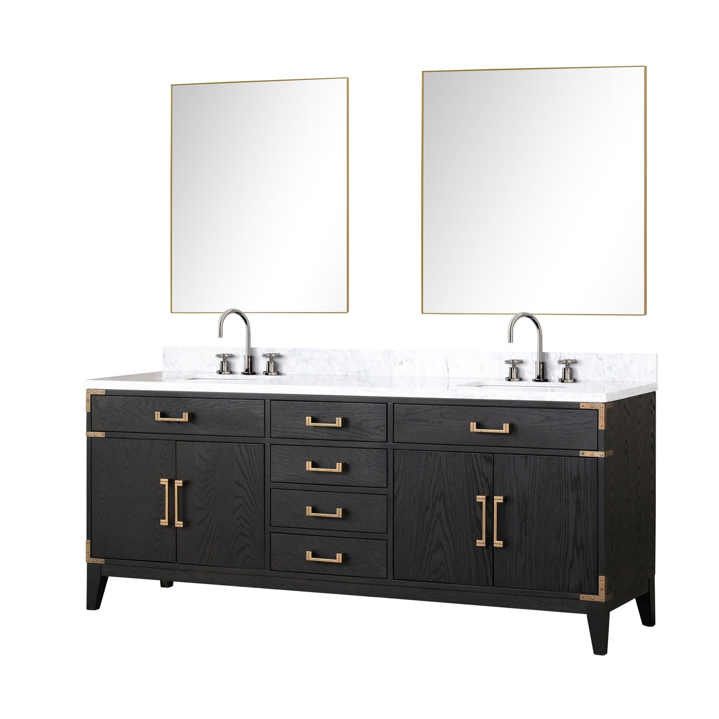 Lexora Bathroom Vanity Laurel 80" x 22" Double Bath Vanity