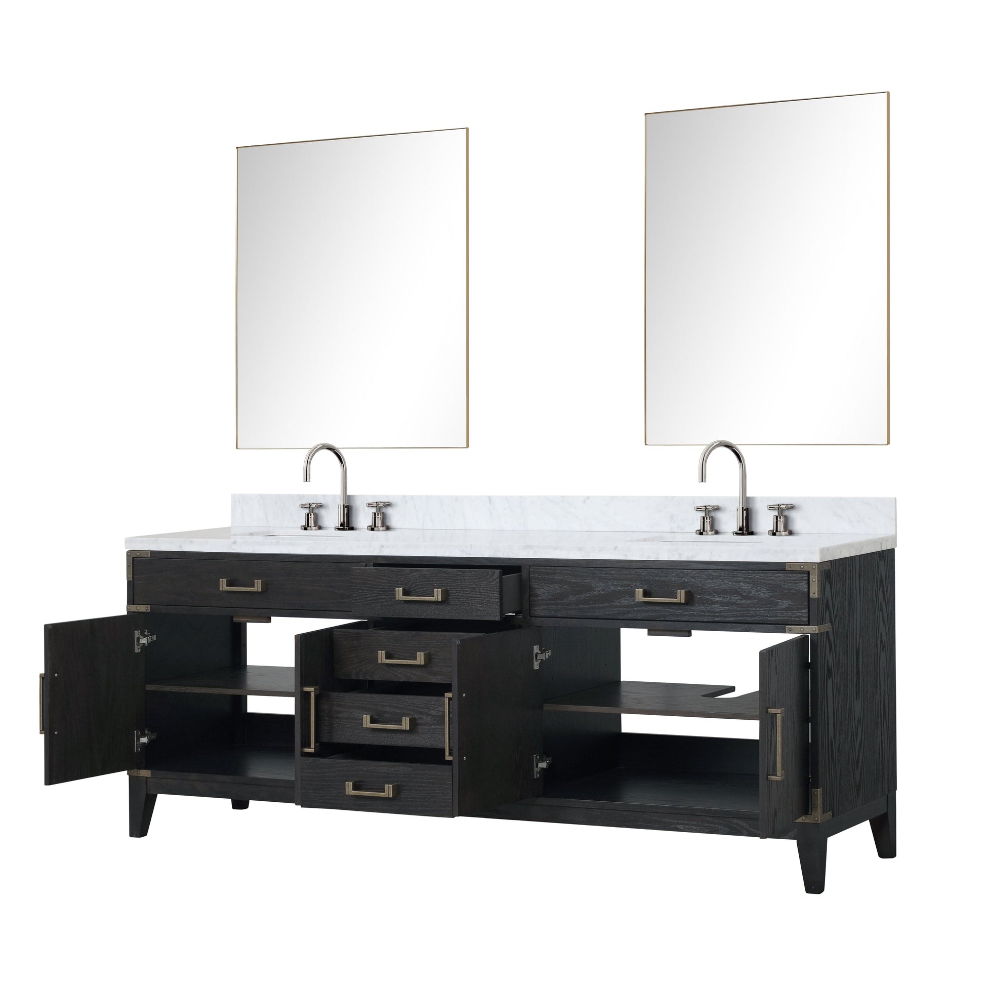 Lexora Bathroom Vanity Laurel 84" x 22" Double Bath Vanity