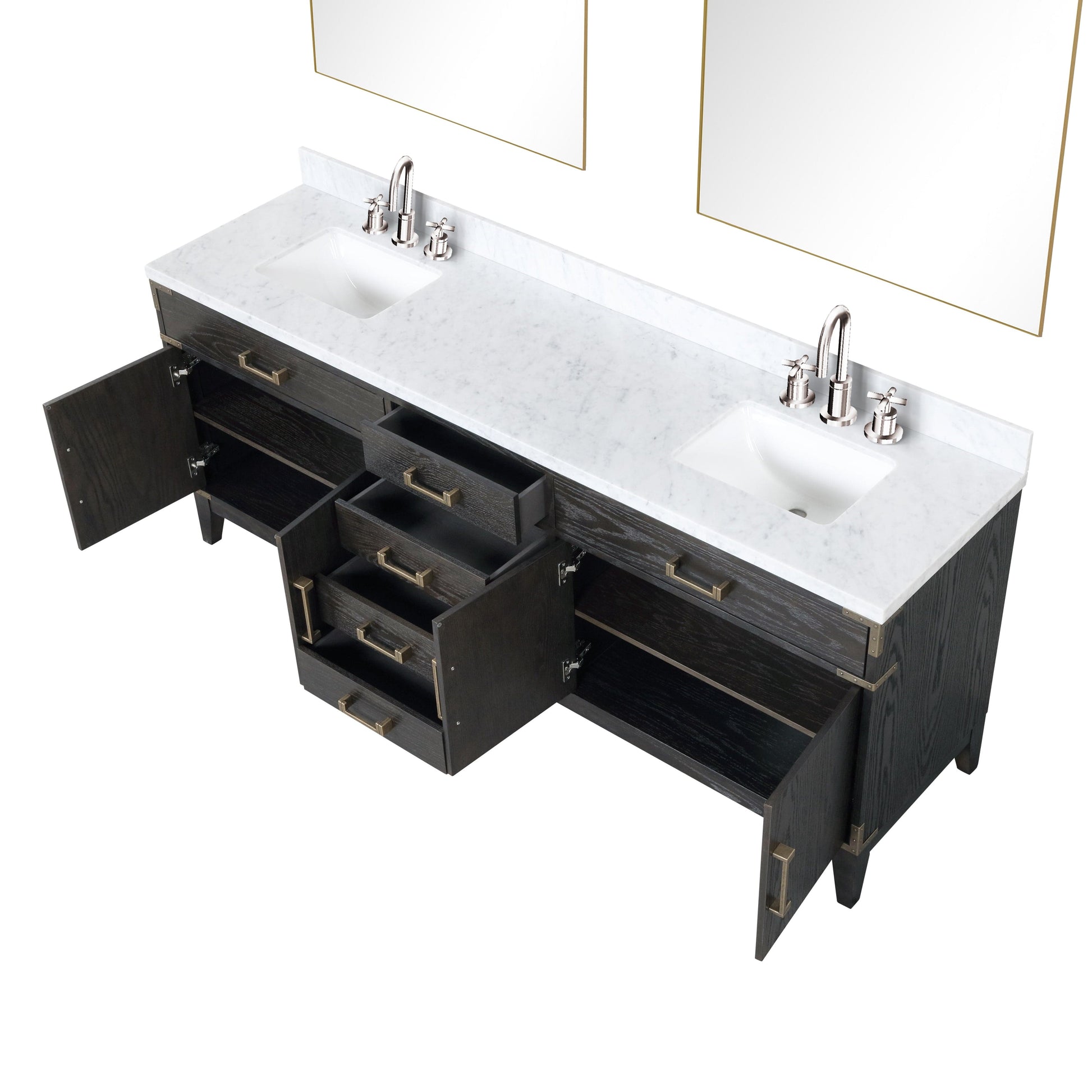 Lexora Bathroom Vanity Laurel 84" x 22" Double Bath Vanity