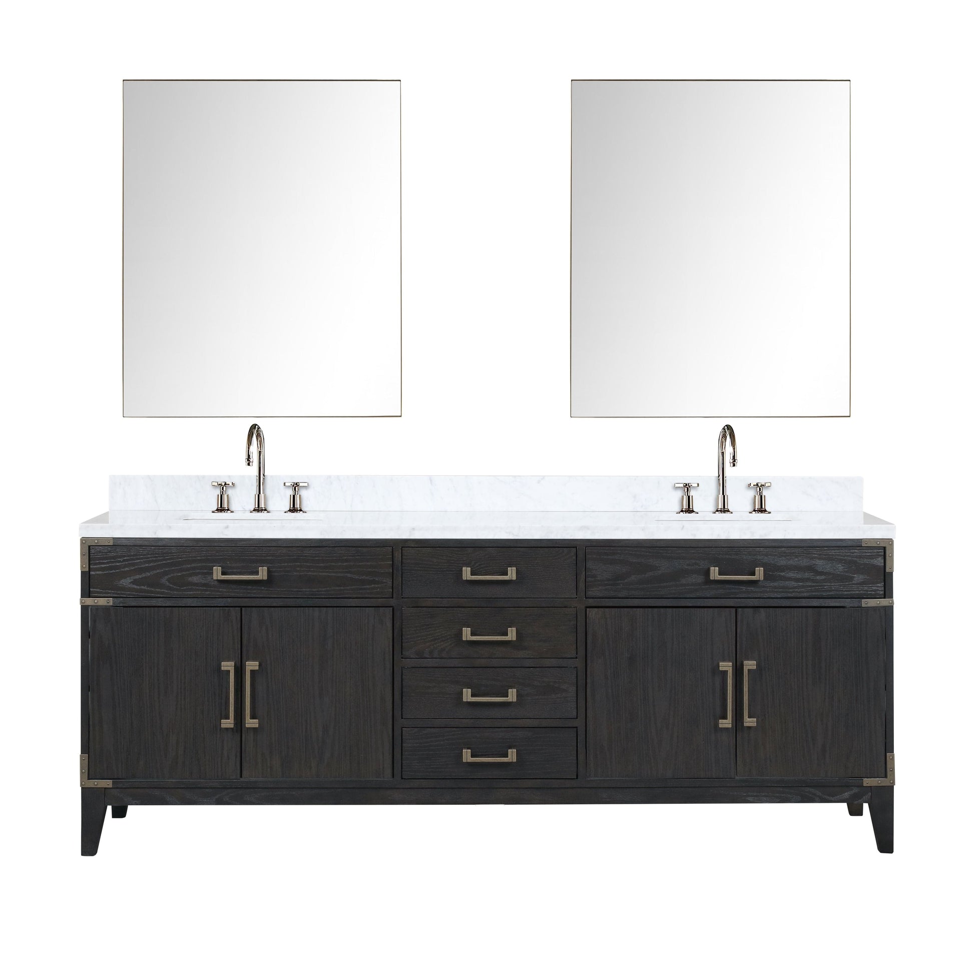 Lexora Bathroom Vanity Laurel 84" x 22" Double Bath Vanity