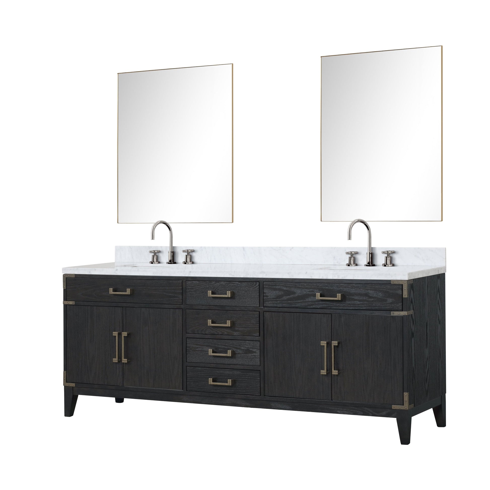 Lexora Bathroom Vanity Laurel 84" x 22" Double Bath Vanity