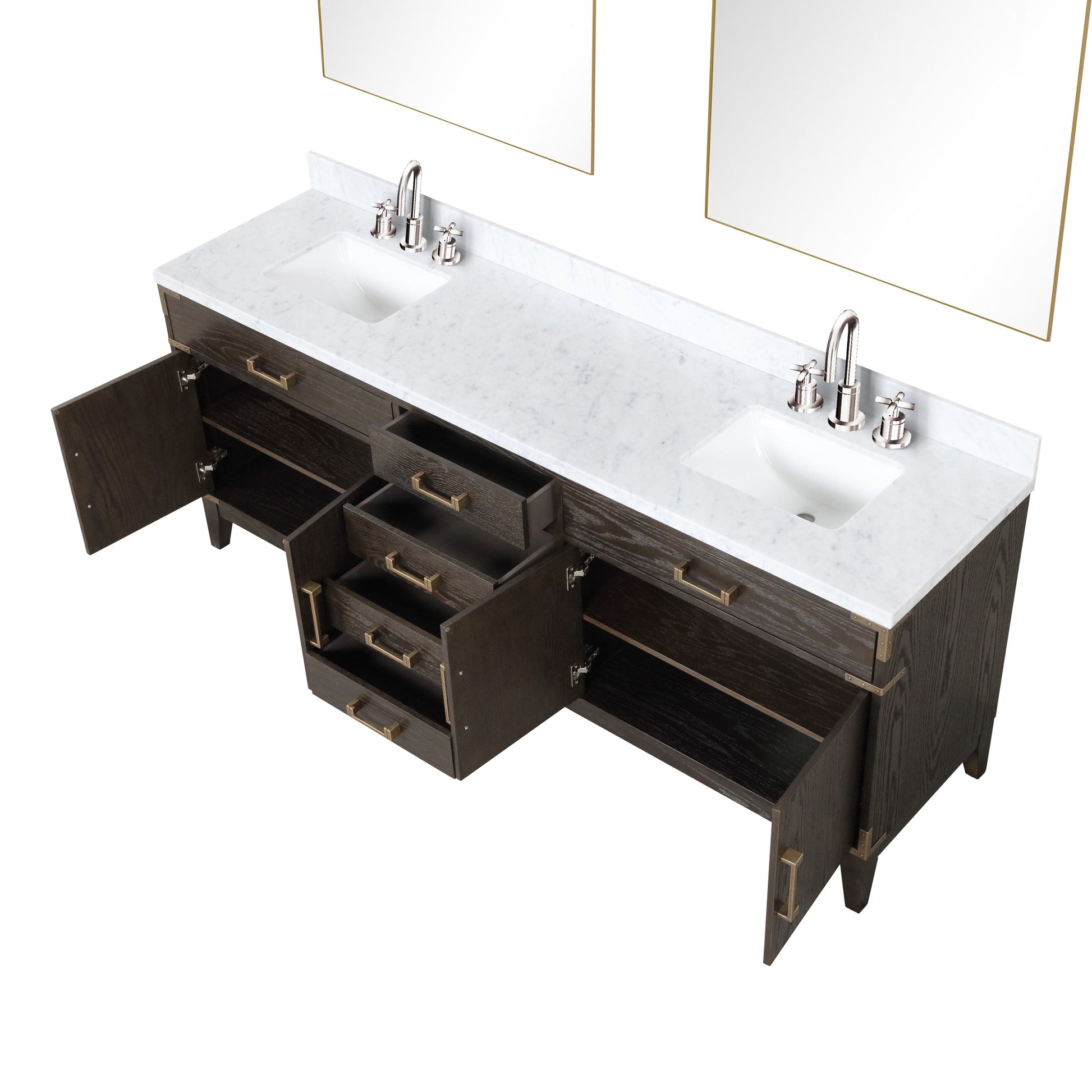 Lexora Bathroom Vanity Laurel 84" x 22" Double Bath Vanity