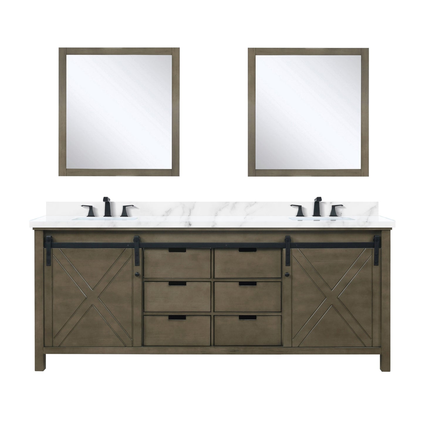 Bell + Modern Bathroom Vanity Ketchum 80" x 22" Double Bath Vanity