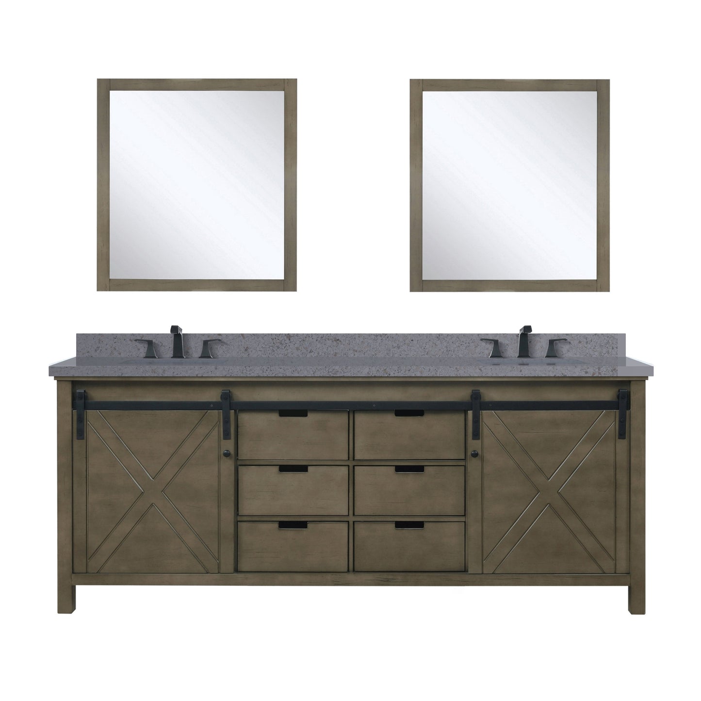 Bell + Modern Bathroom Vanity Ketchum 84" x 22" Double Bath Vanity