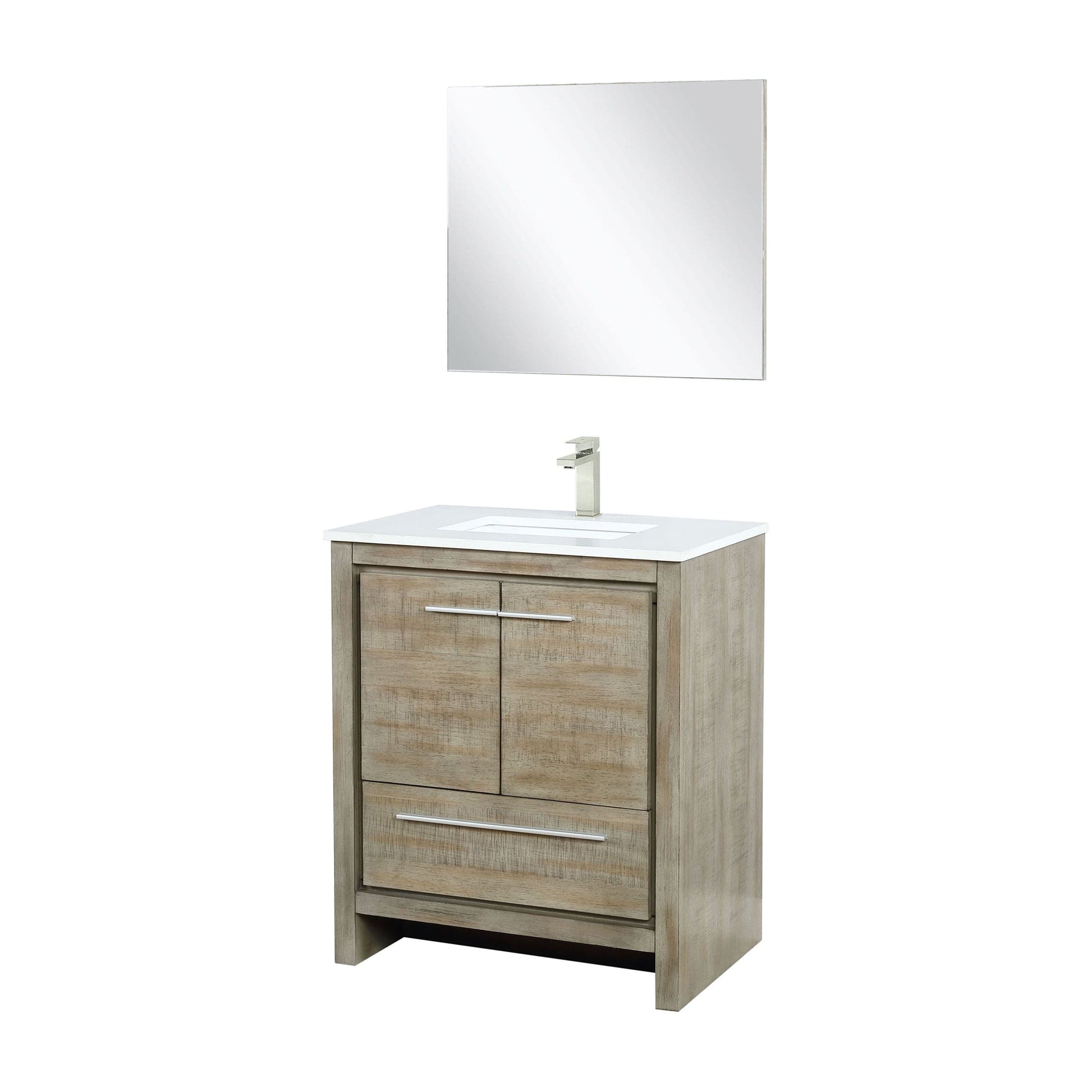 Lexora Bathroom Vanity Lafarre 30" Rustic Acacia Bathroom Vanity