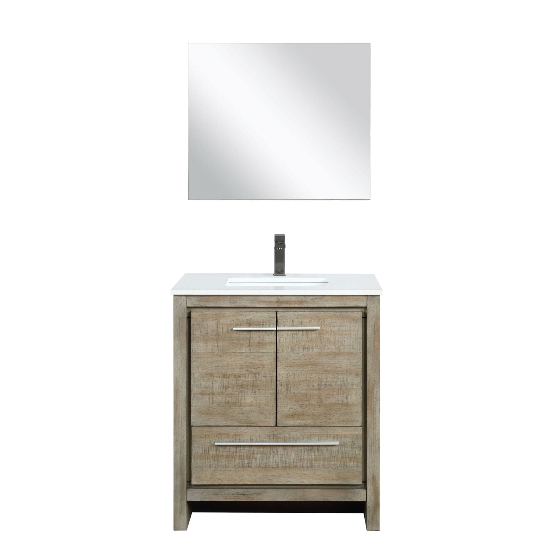 Lexora Bathroom Vanity Lafarre 30" Rustic Acacia Bathroom Vanity