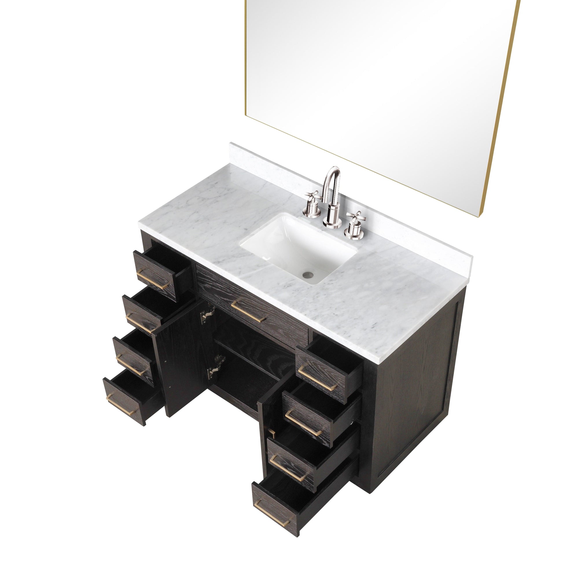 Lexora Bathroom Vanity Abbey 48" x 22" Single Bath Vanity