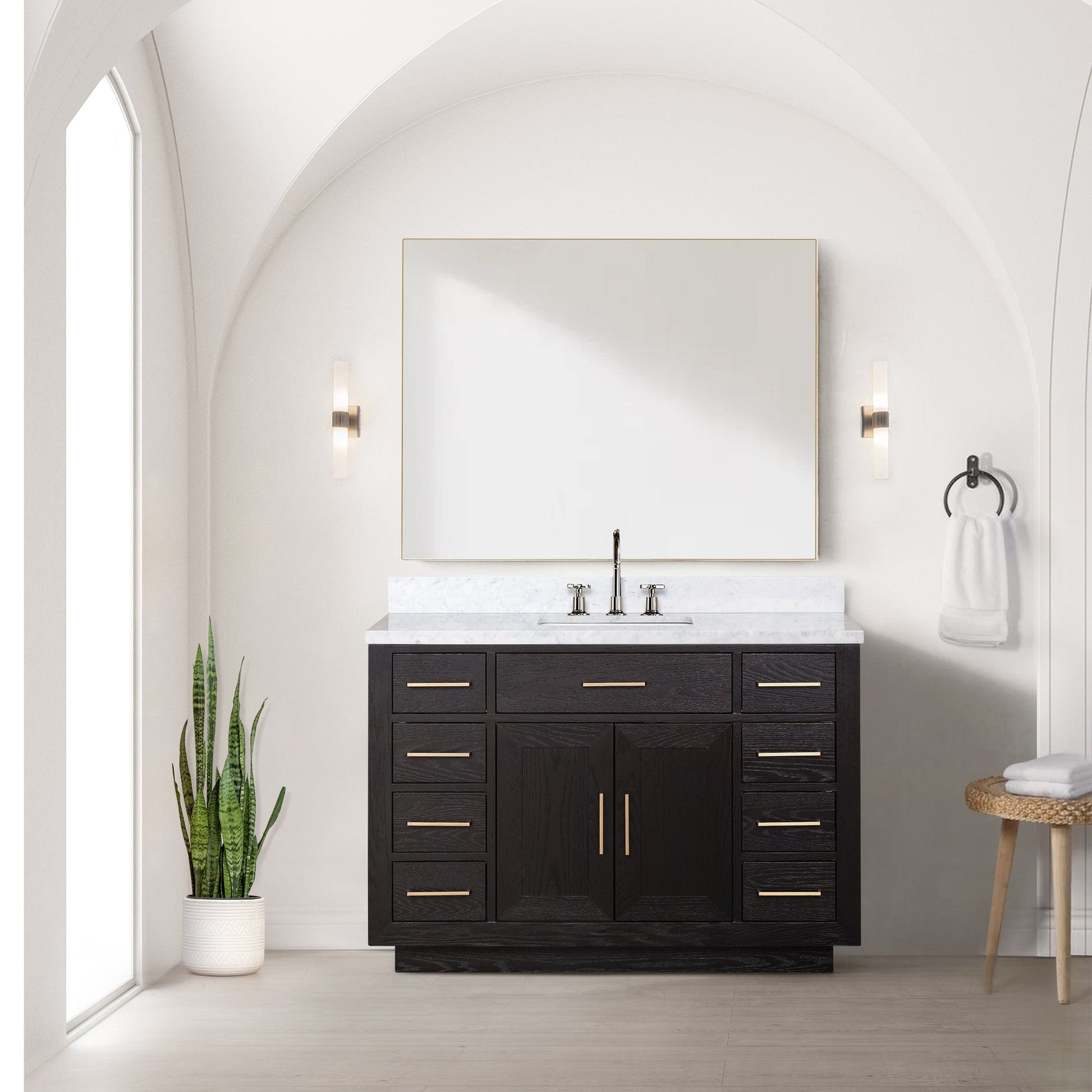 Lexora Bathroom Vanity Abbey 48" x 22" Single Bath Vanity