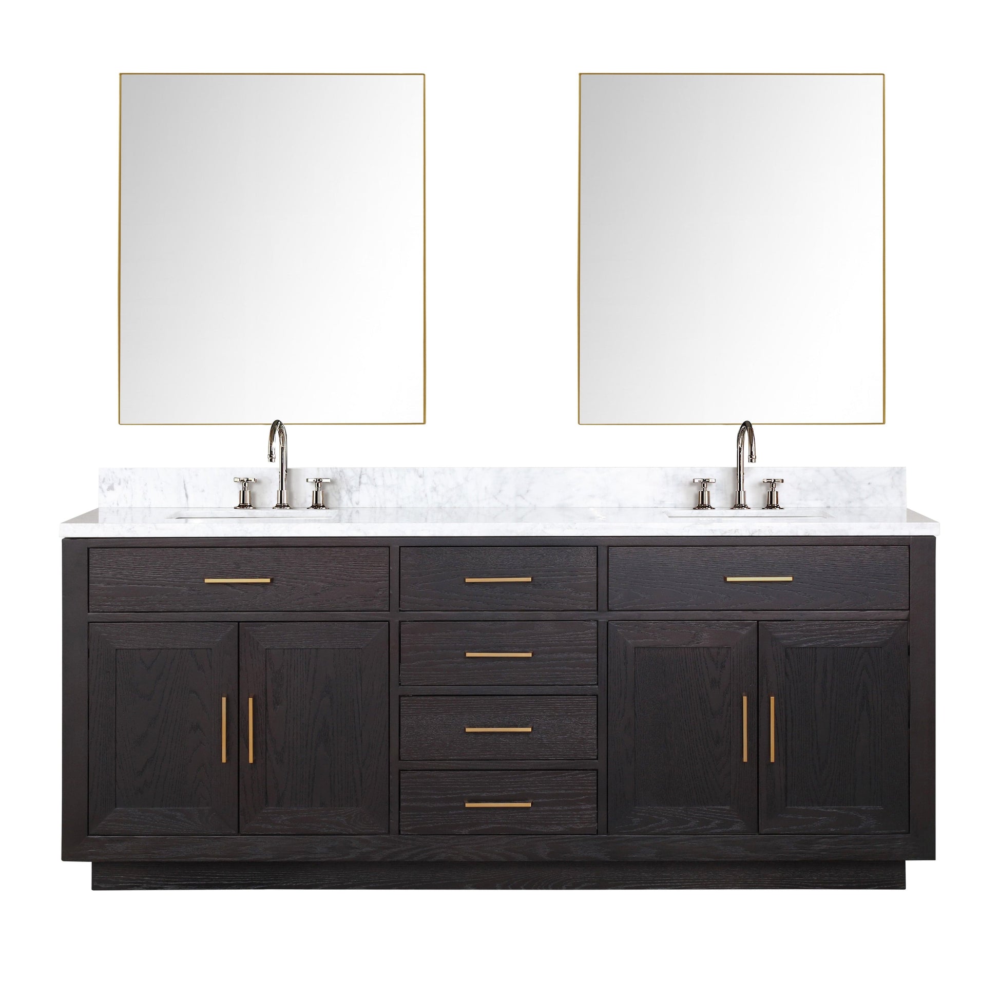 Lexora Bathroom Vanity Abbey 80" x 22" Double Bath Vanity