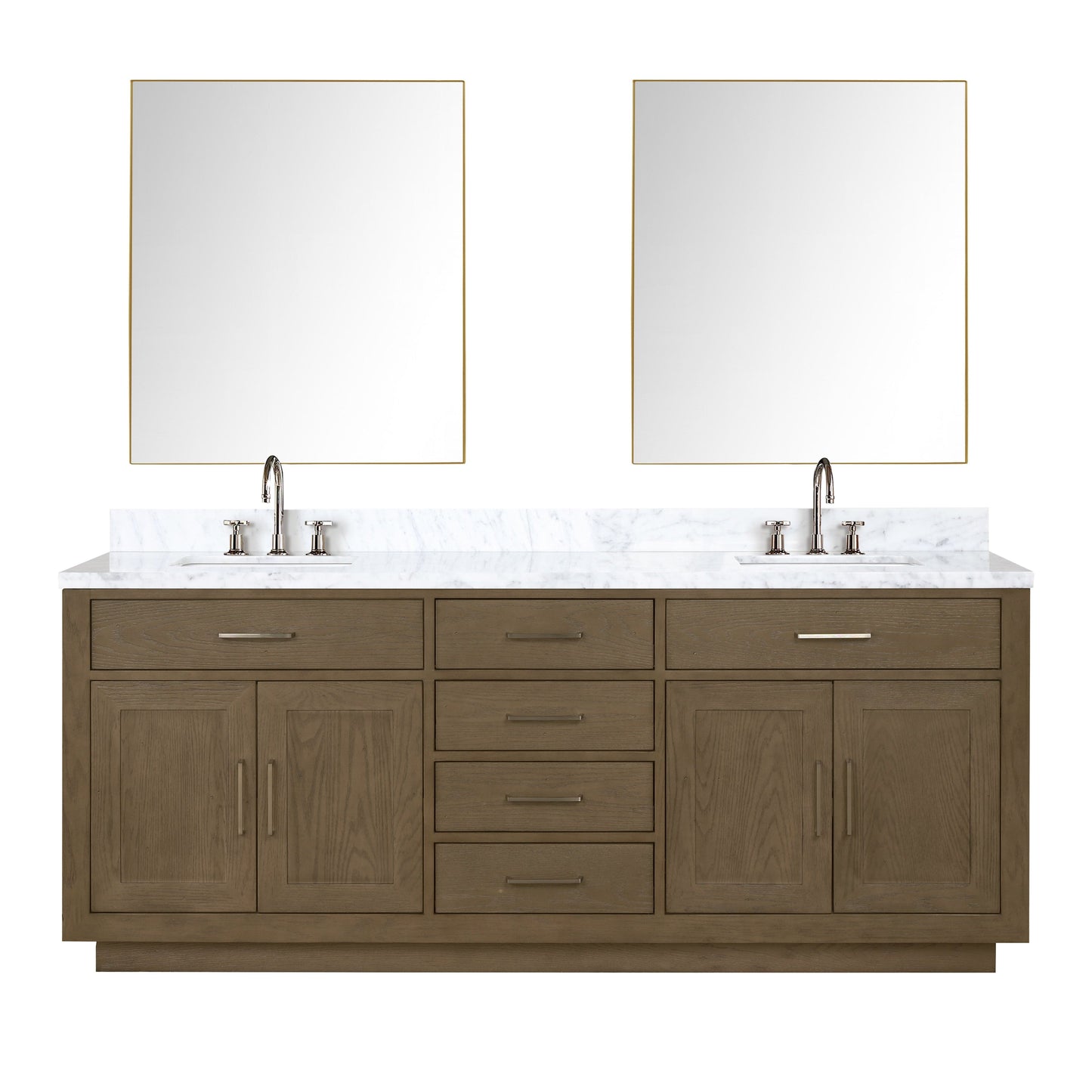 Lexora Bathroom Vanity Abbey 80" x 22" Double Bath Vanity
