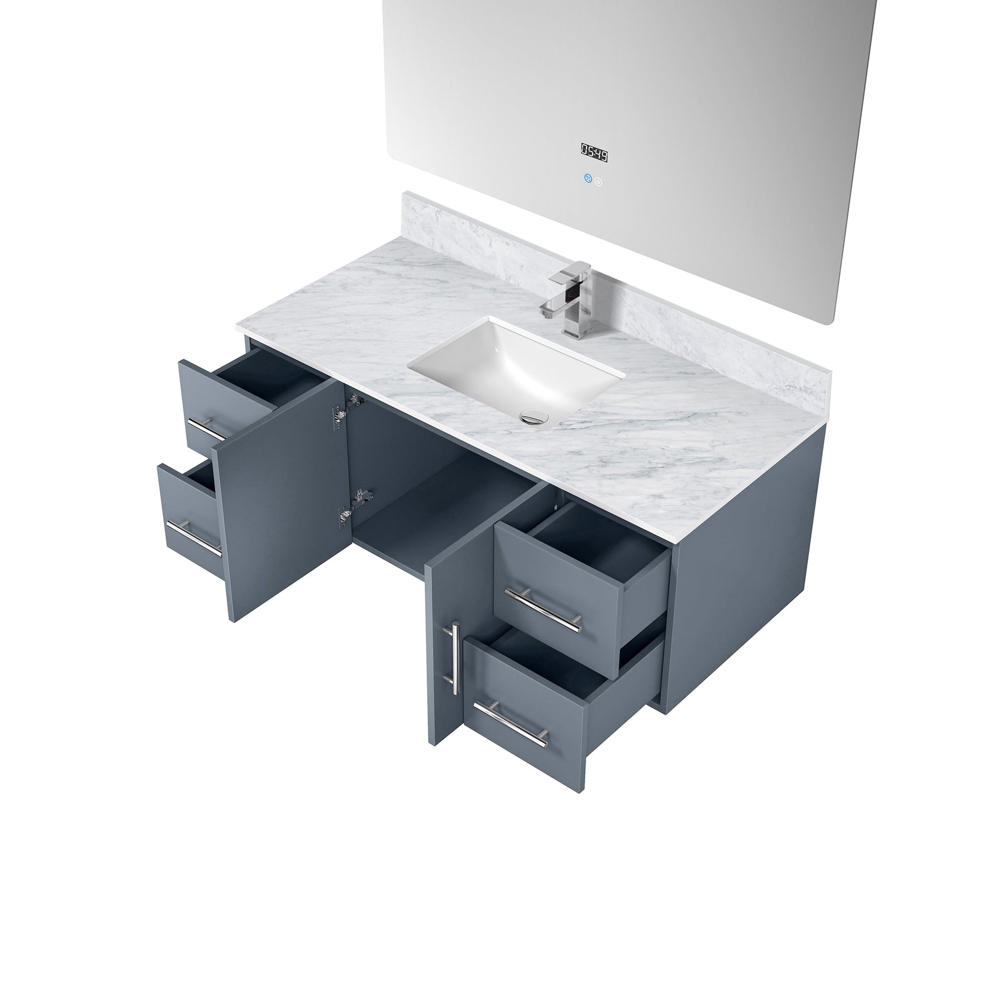 Lexora Bathroom Vanity Geneva  48" x 22" Bath Vanity