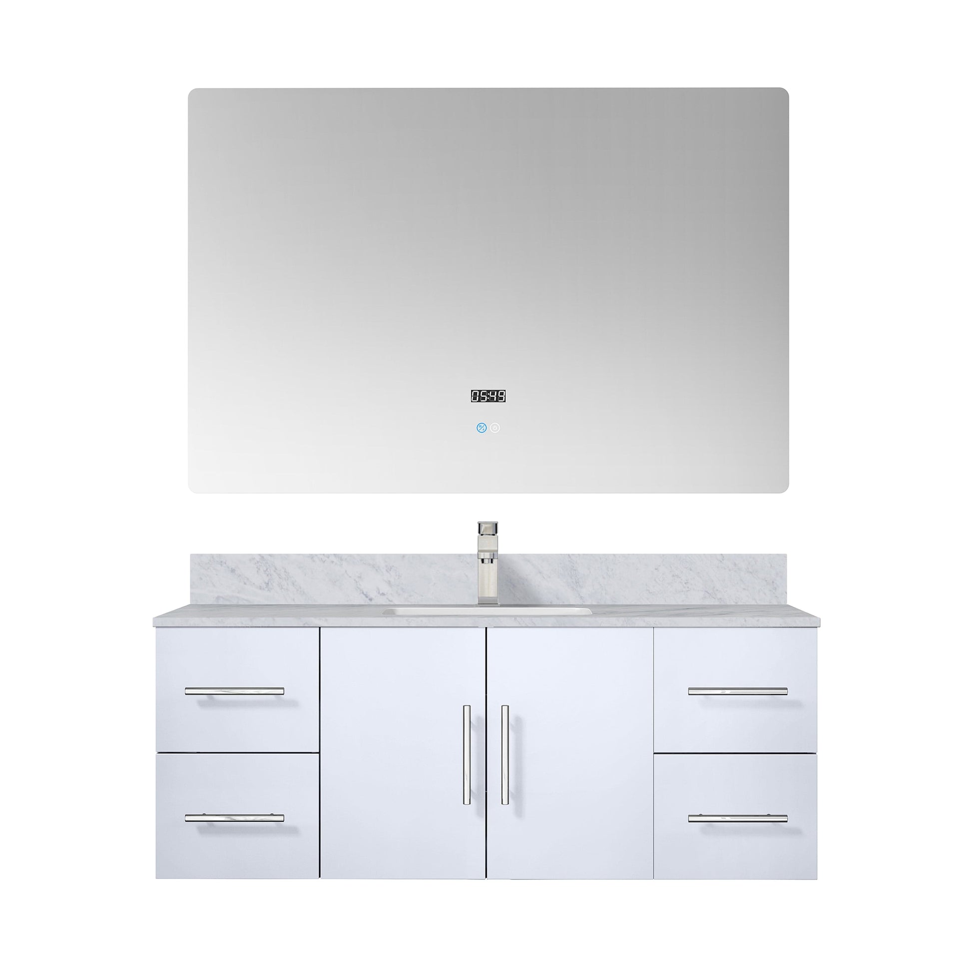 Lexora Bathroom Vanity Geneva  48" x 22" Bath Vanity